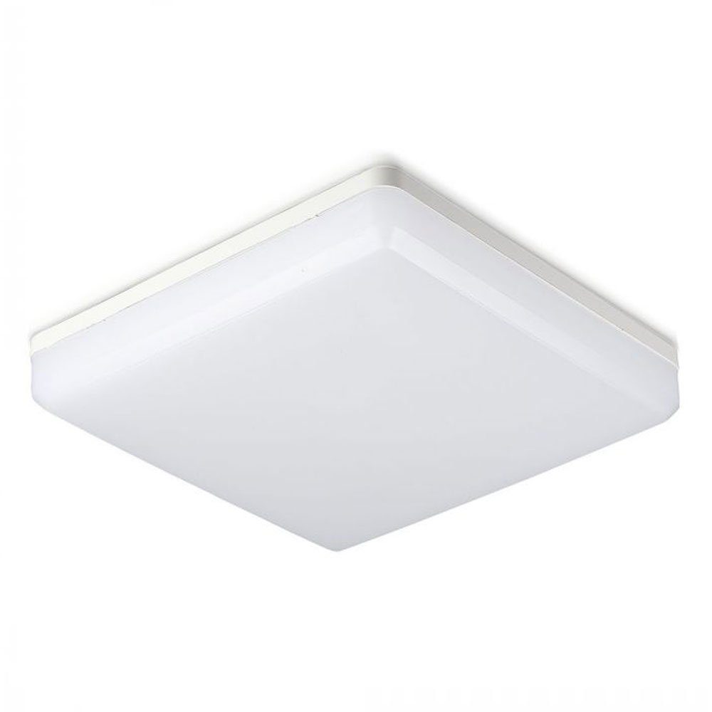 V-TAC LED Deckenleuchte, LED-Leuchtmittel fest verbaut, Warmweiß, Deckenlampe Flurleuchte Bürolampe quadratisch LED warmweiß L 20 cm