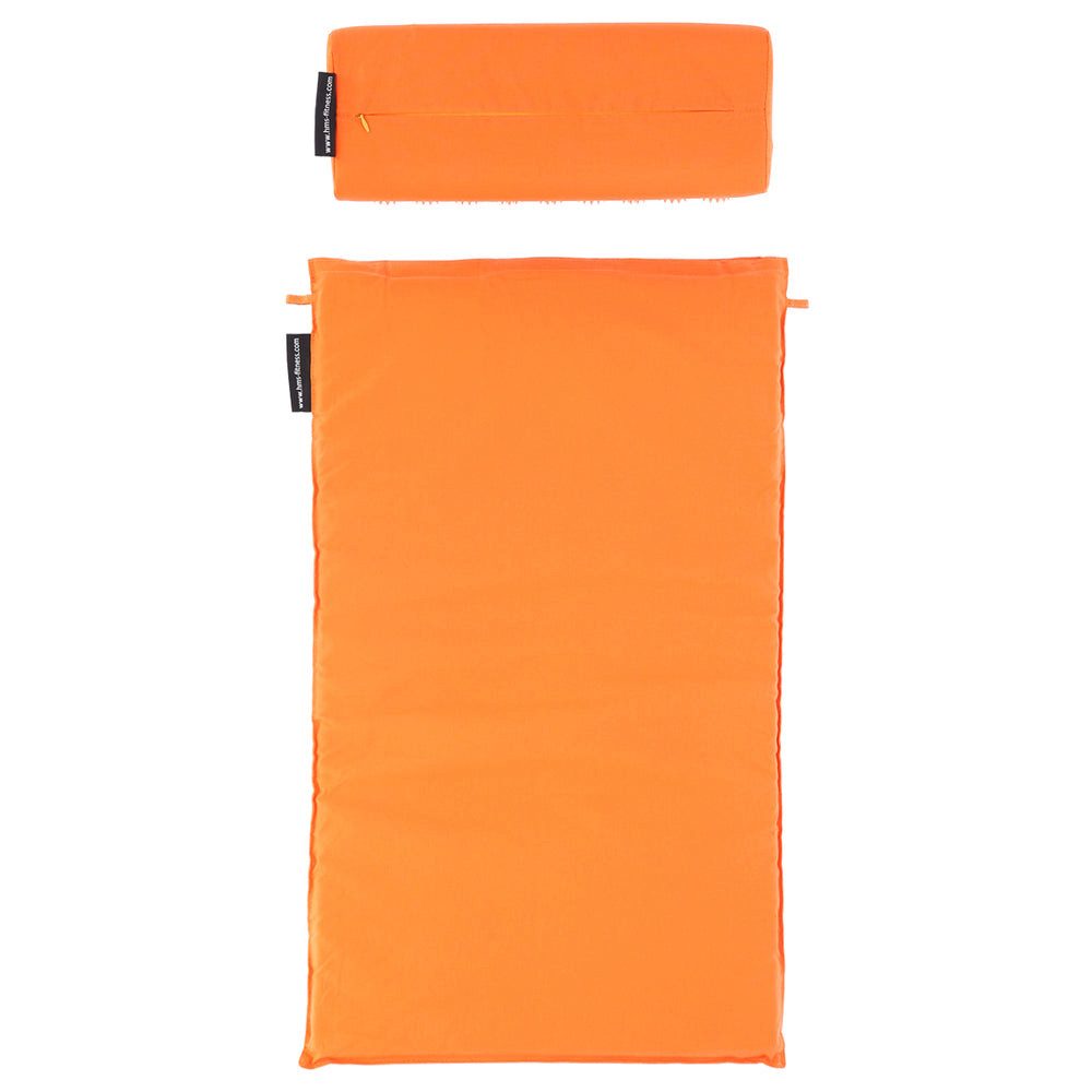 HMS Premium Akupressurmatte Akupressurmatte mit Kissen (Spar-Set, 1-St., Fördert Durchblutung), Waschbare Bezüge und praktischer Transportbeutel für flexible Nutzung