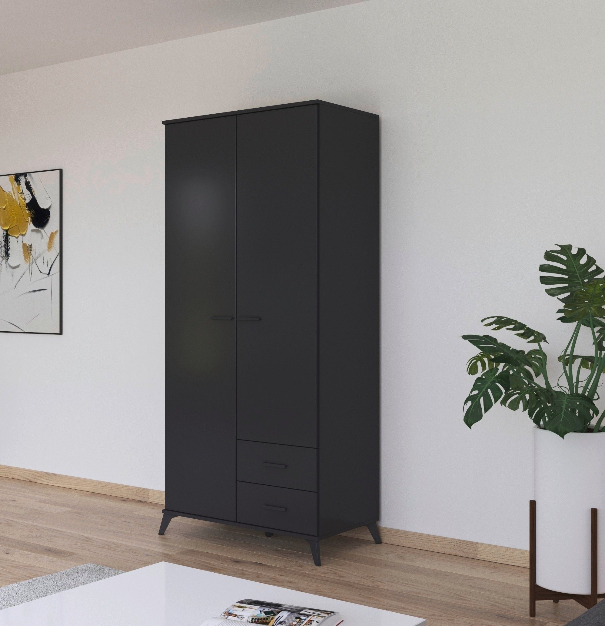 rauch Drehtürenschrank Lucena mit schräg ausgestellten günstig online kaufen