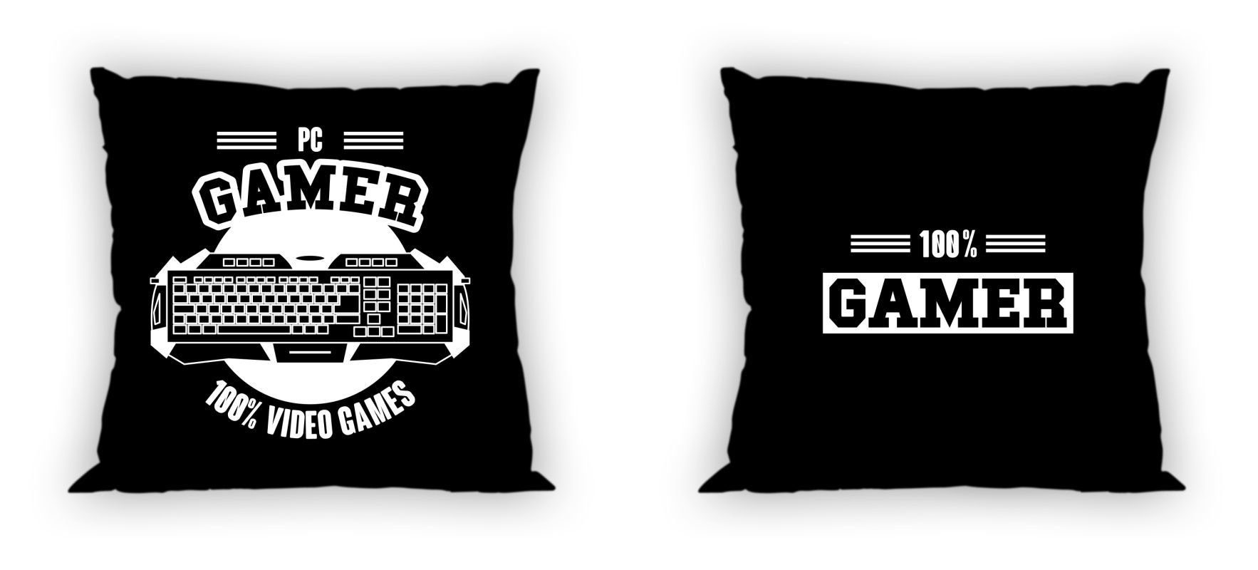 KK Dekokissen Kissen Kuschelkissen Dekokissen Gamer x 40 cm 40