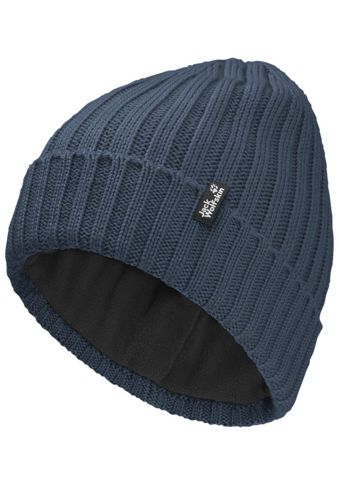 Jack Wolfskin Beanie RIB KNIT BEANIE Strickmütze, warm, winddicht