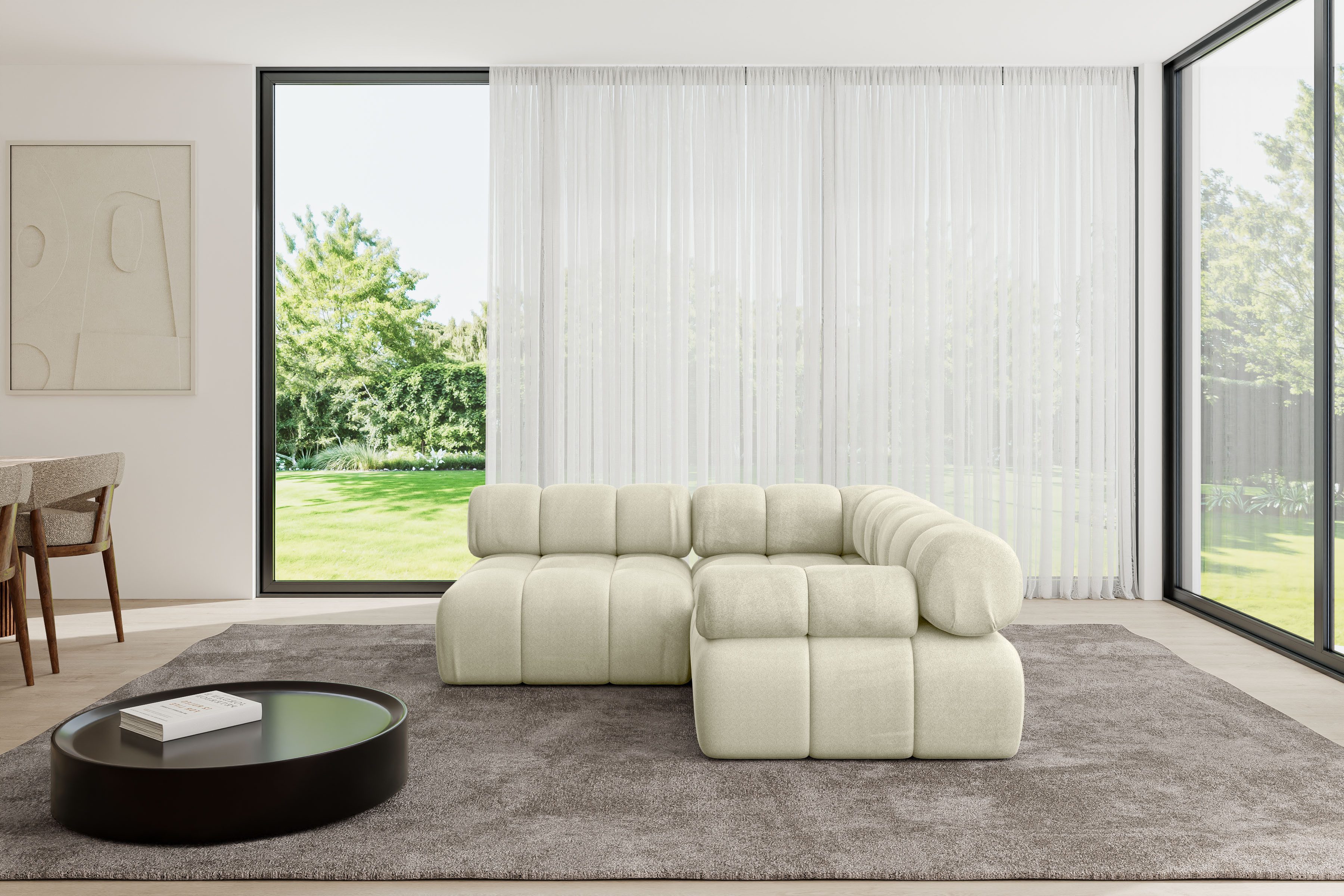 ALTDECOR Ecksofa Mende-L1, Sofa Praktische Bequeme Funktionsecke Couch L-Form Eckcouch, Corner Sofa U-Form Vielseitige Sofa Wohnlandschaft Wohnzimmer
