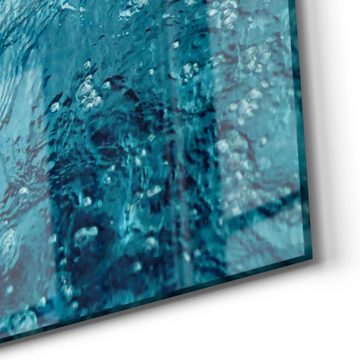 DEQORI Glasbild 'Blick durch Wellen', 'Blick durch Wellen', Glas Wandbild Bild schwebend modern