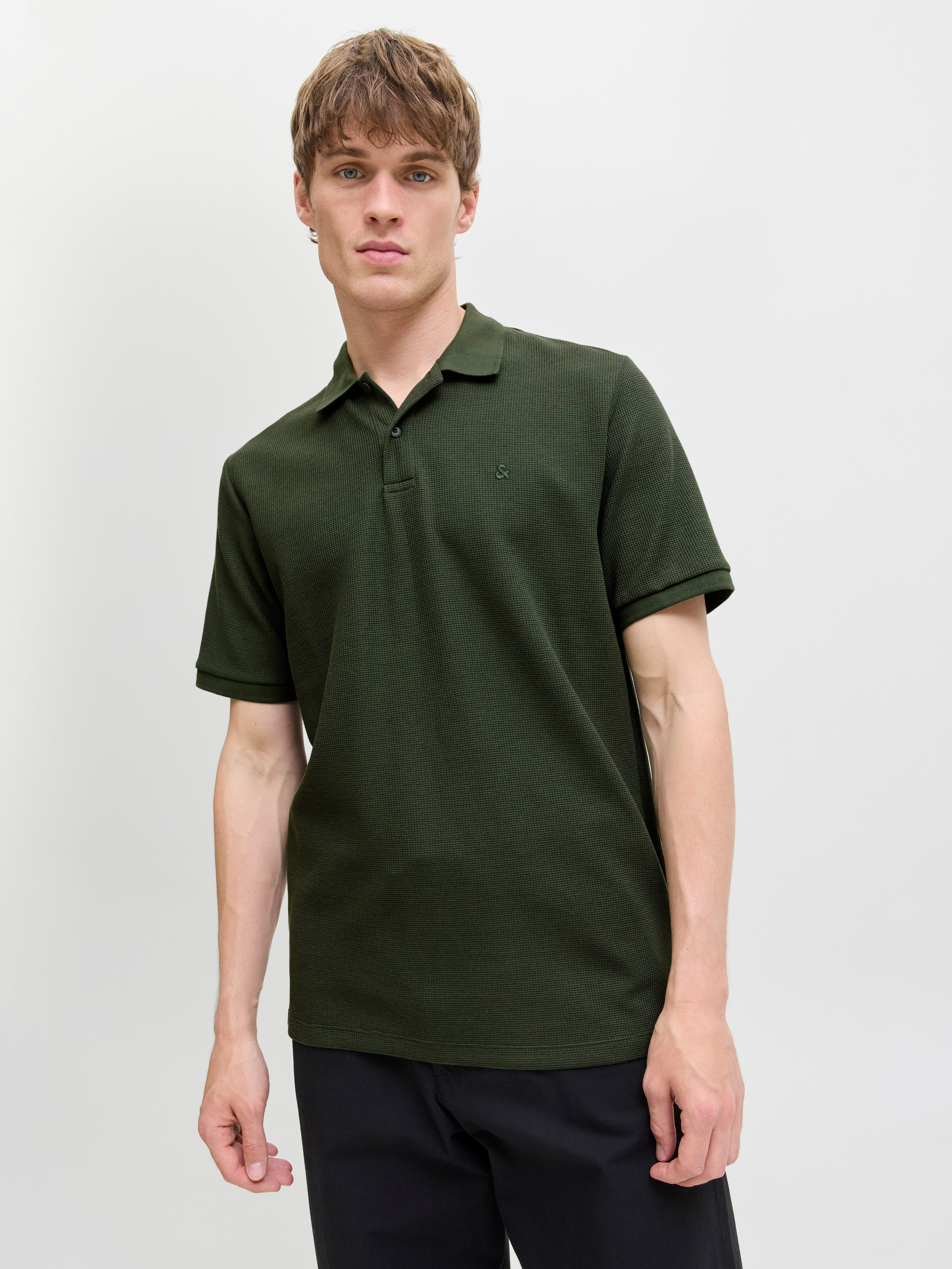 Jack & Jones Poloshirt JJEAUSTIN POLO SS NOOS mit Logo Stickerei günstig online kaufen
