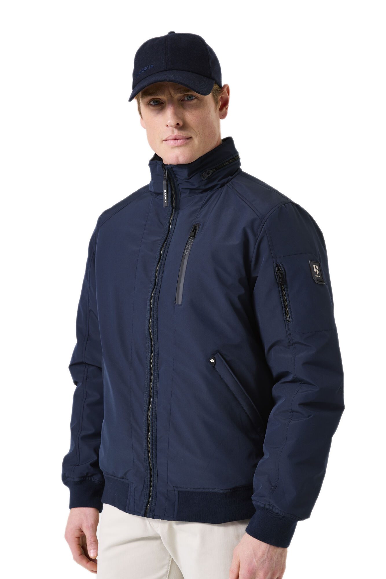Garcia Winterjacke Garcia Herren Winterjacke - dunkelblau (1-St)