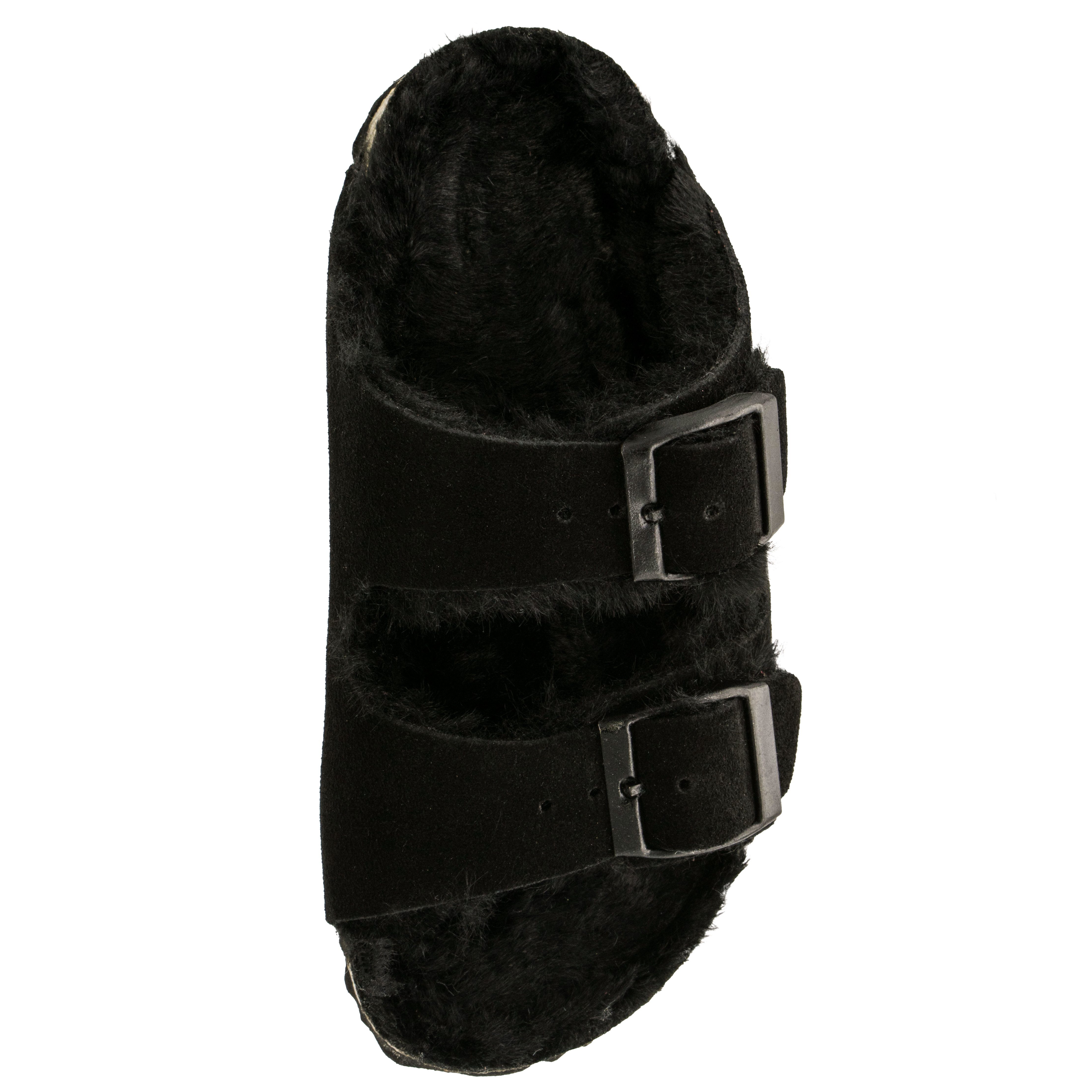 Fischer-Markenschuh Hawaii Pantolette mit Schnallen, aus Softlan (Synthetik), mit Warmfutter (Synthetik)
