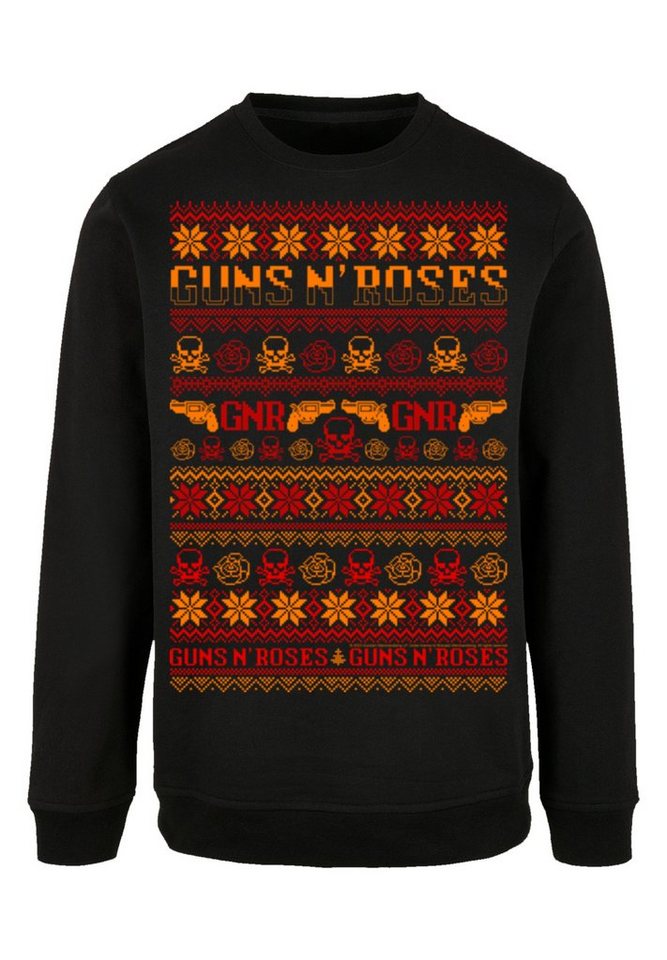 F4NT4STIC Sweatshirt Guns n' Roses Weihnachten Christmas Musik,Band,Logo,  Offiziell lizenziertes Guns 'n' Roses Sweatshirt