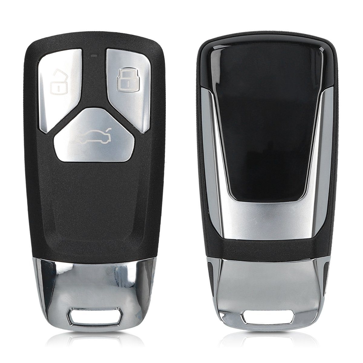 kwmobile Schlüsseltasche, Gehäuse für Audi Autoschlüssel - ohne Transponder  Batterien Elektronik - Auto Schlüsselgehäuse für Audi 3-Tasten Smartkey  Autoschlüssel (nur Keyless Go)