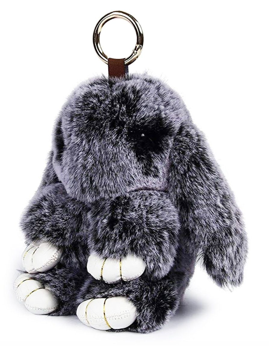 Hase Kaninchenfell Schlüsselanhänger Autoschlüssel Geschenke Plüschspielzeug DE 