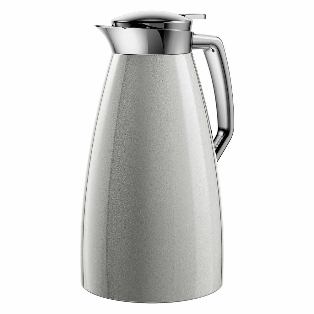Emsa Isolierkanne Plaza Quick Tip Silberfarben 1 L, 1 l