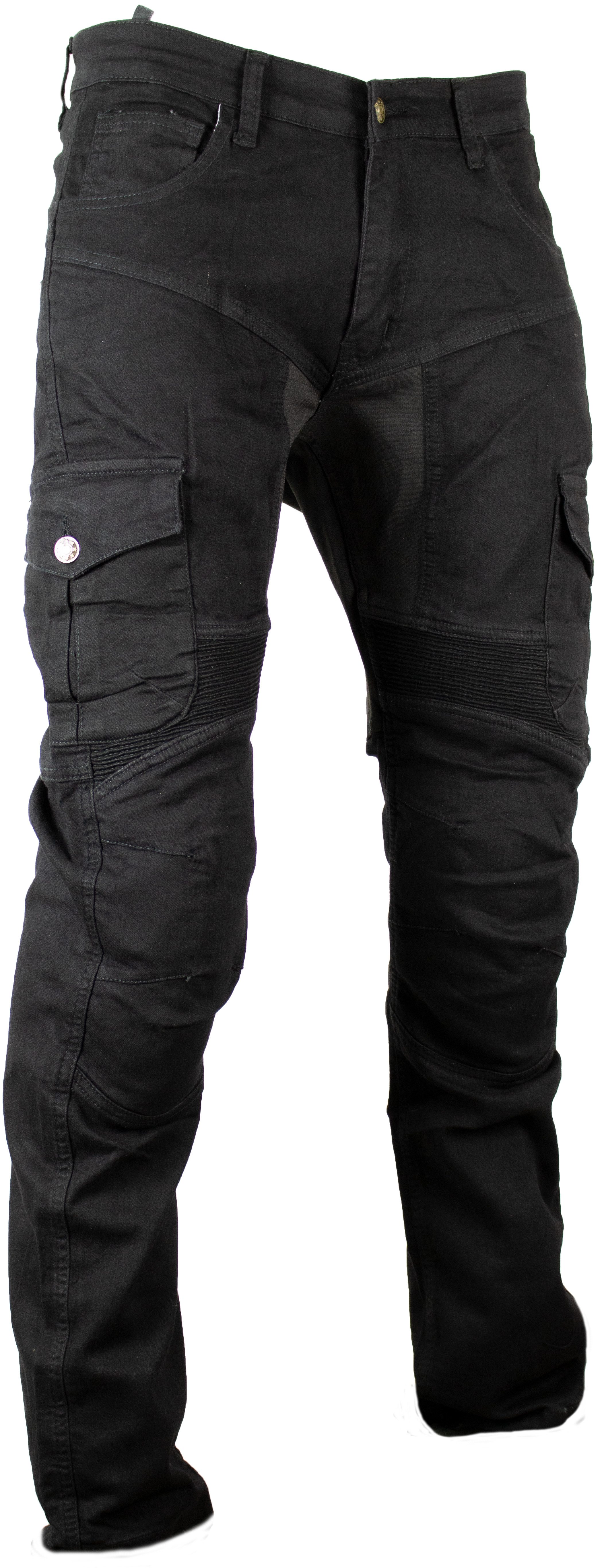 MDM Motorradhose Herren Motorrad Jeans mit Protektoren, Cargo Biker Hose