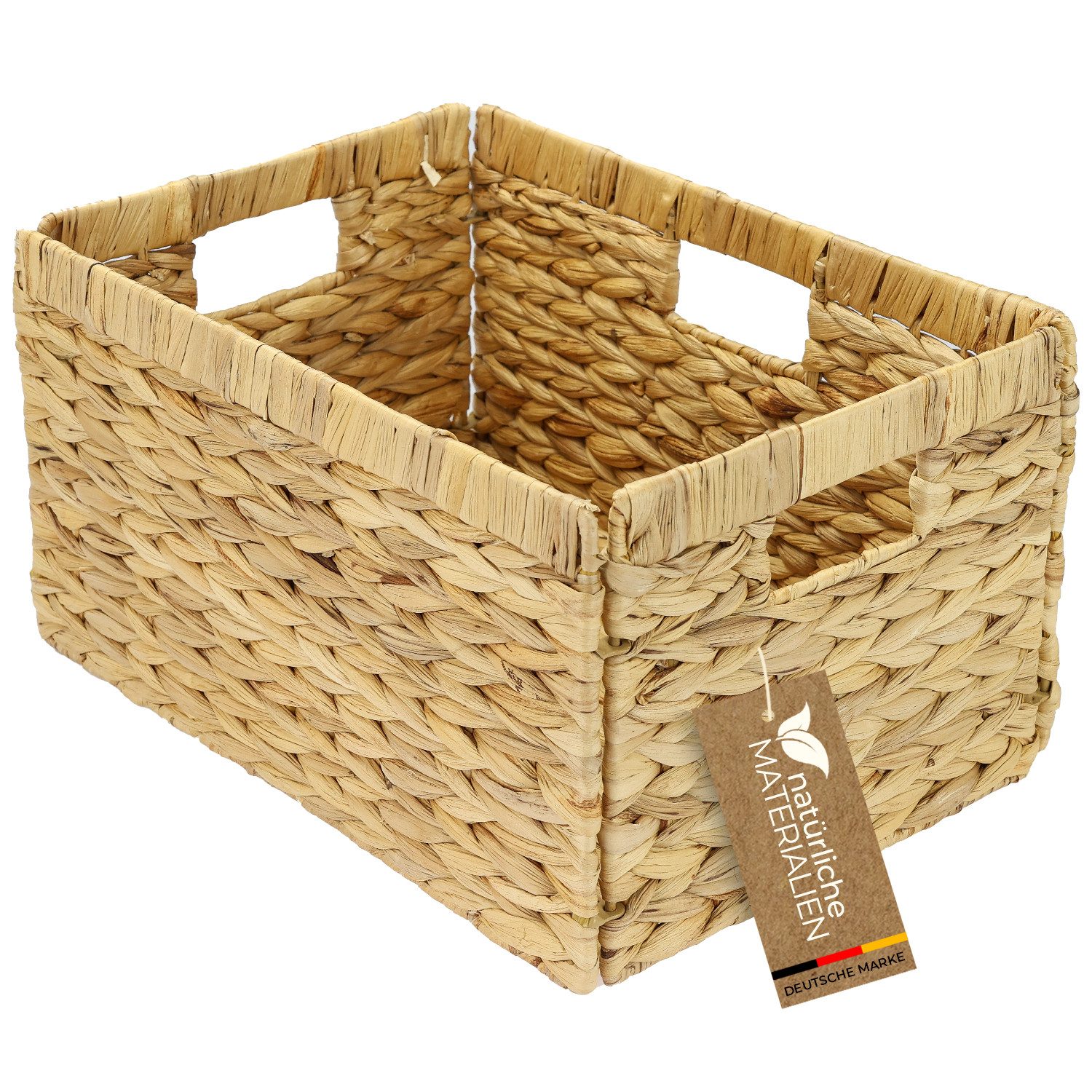 HMF Regalkorb Aufbewahrungskorb, Korb geflochten aus Wasserhyazinthe, passe günstig online kaufen