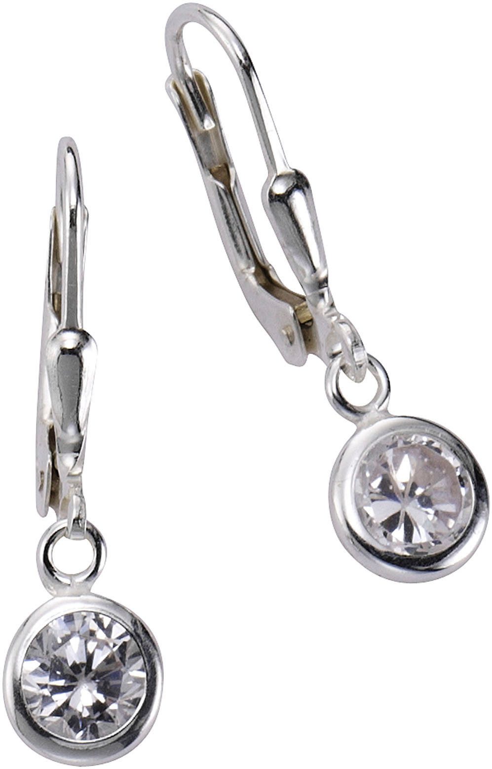 Firetti Paar Ohrhänger Schmuck Geschenk, Ohrringe Solitär, Silber 925, mit Zirkonia (synth)