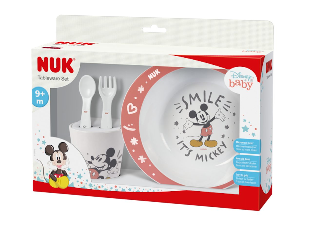 NUK Kindergeschirr-Set NUK Disney Geschirrset, Teller, Gabel, Löffel und Becher (1-tlg)