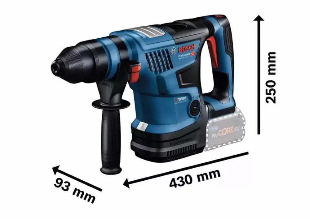 BOSCH Schnellspannbohrfutter Akku-Bohrhammer BOSCH GBH 18V-34 CF Solo 18V 5,8J SDS-plus mit 13mm