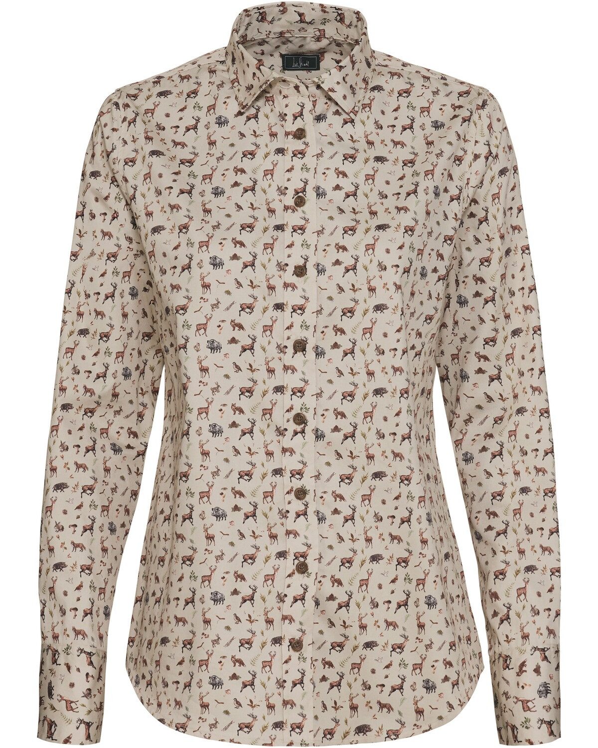 Luis Steindl Trachtenbluse Bluse Waldtiere