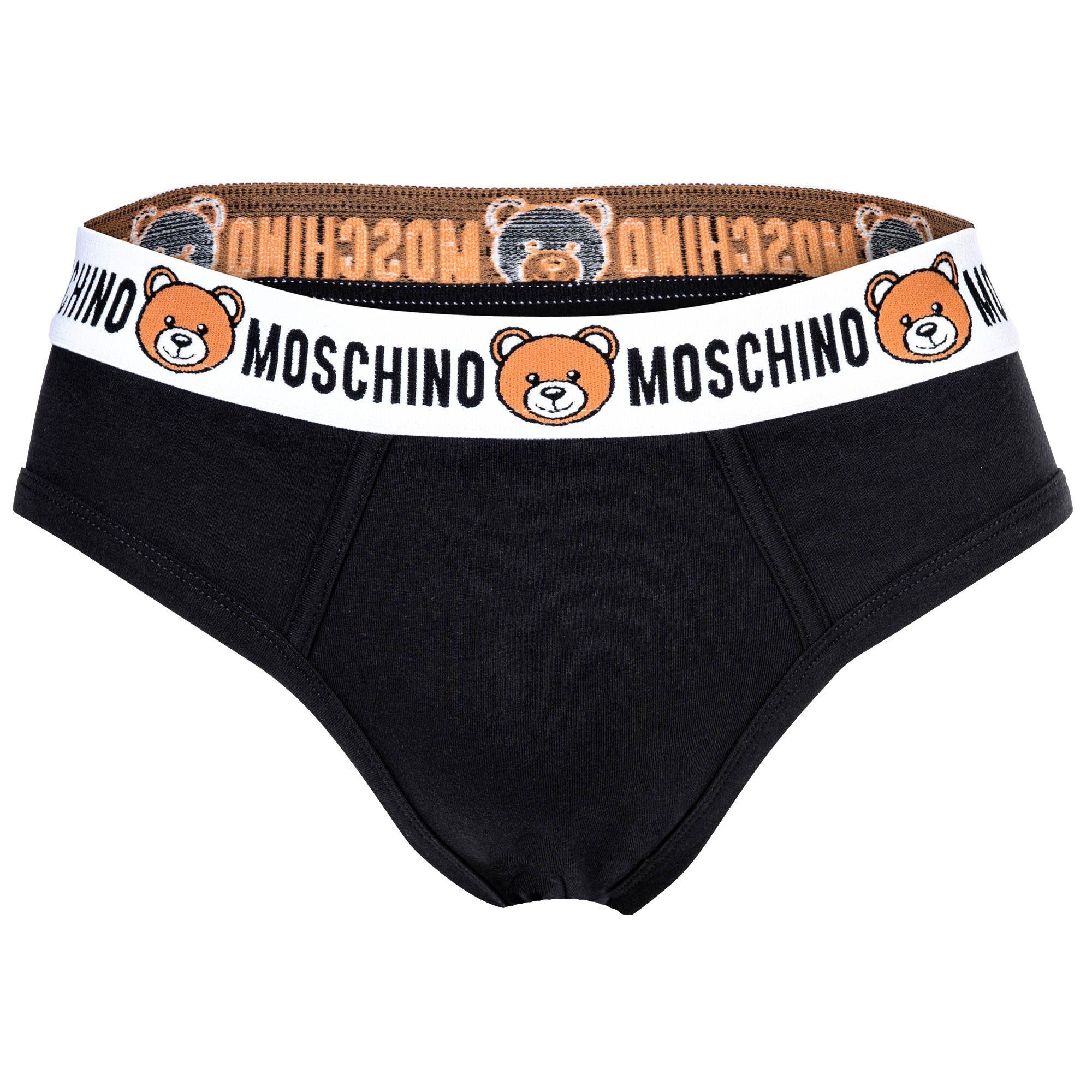 Moschino Slip Herren Slip 2er Pack Baumwolle (Packung, 2er Pack)