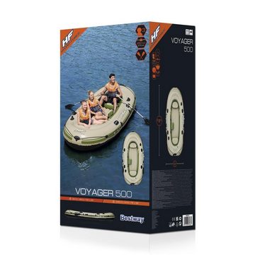 Bestway Schlauchboot Hydro-Force Boot-Set für 3 Personen Voyager 500 348 x 141 x 48 cm, (Set)
