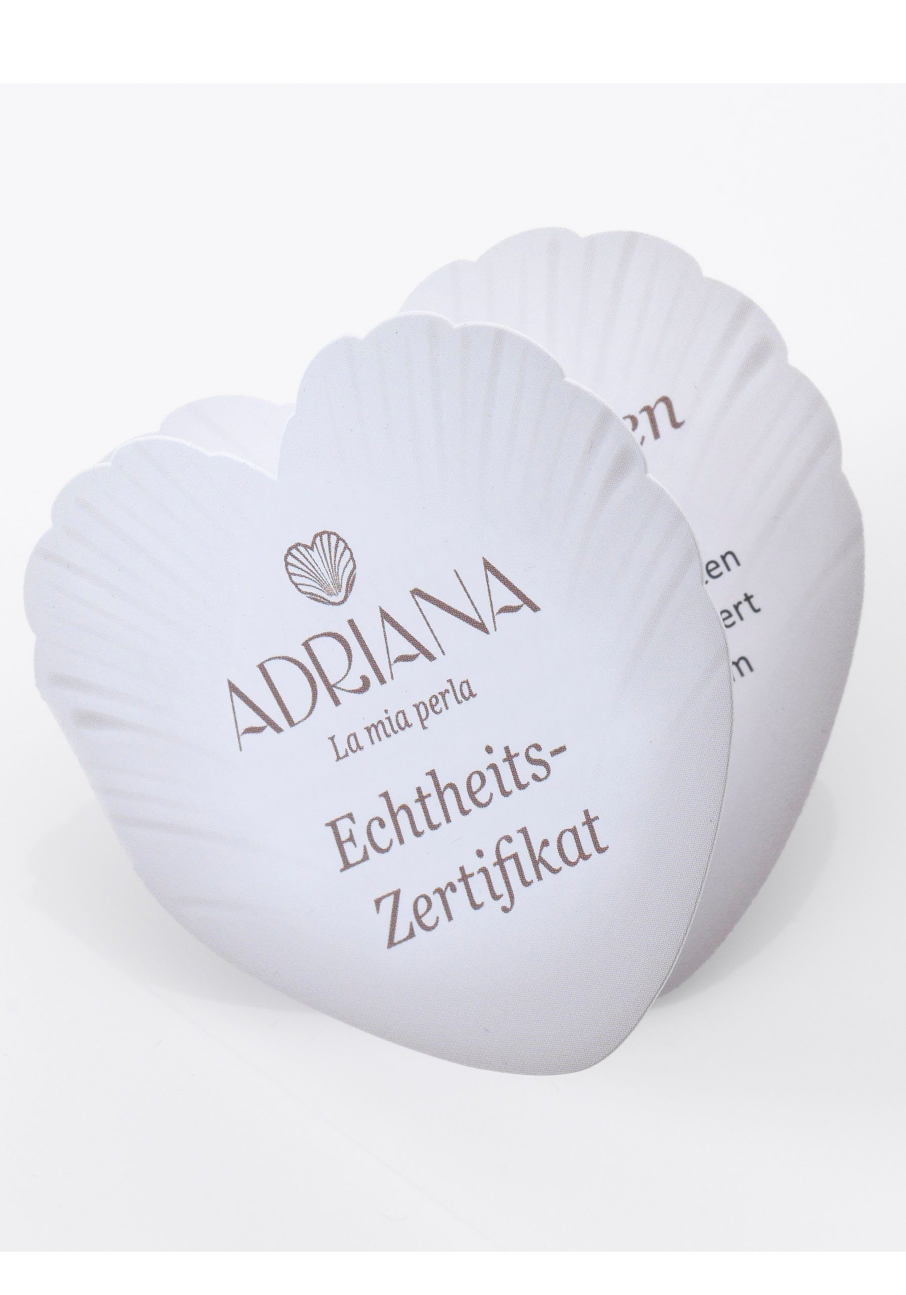 Kette Made Adriana R177, Süßwasserzuchtperle, mit Herz, Zirkonia in mit und Anhänger Germany