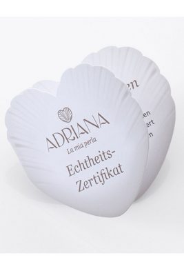 Adriana Kette mit Anhänger Herz, R177, mit Zirkonia und Süßwasserzuchtperle, Made in Germany