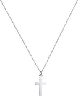 Elli Kette mit Anhänger Kids Kreuz Symbol Kommunion 925 Silber, Kreuz