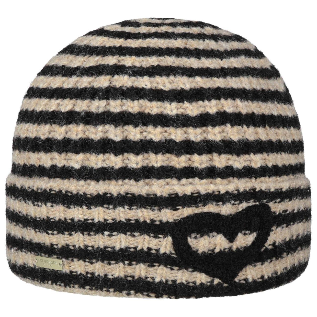 Seeberger Beanie (1-St) Strickmütze mit Umschlag