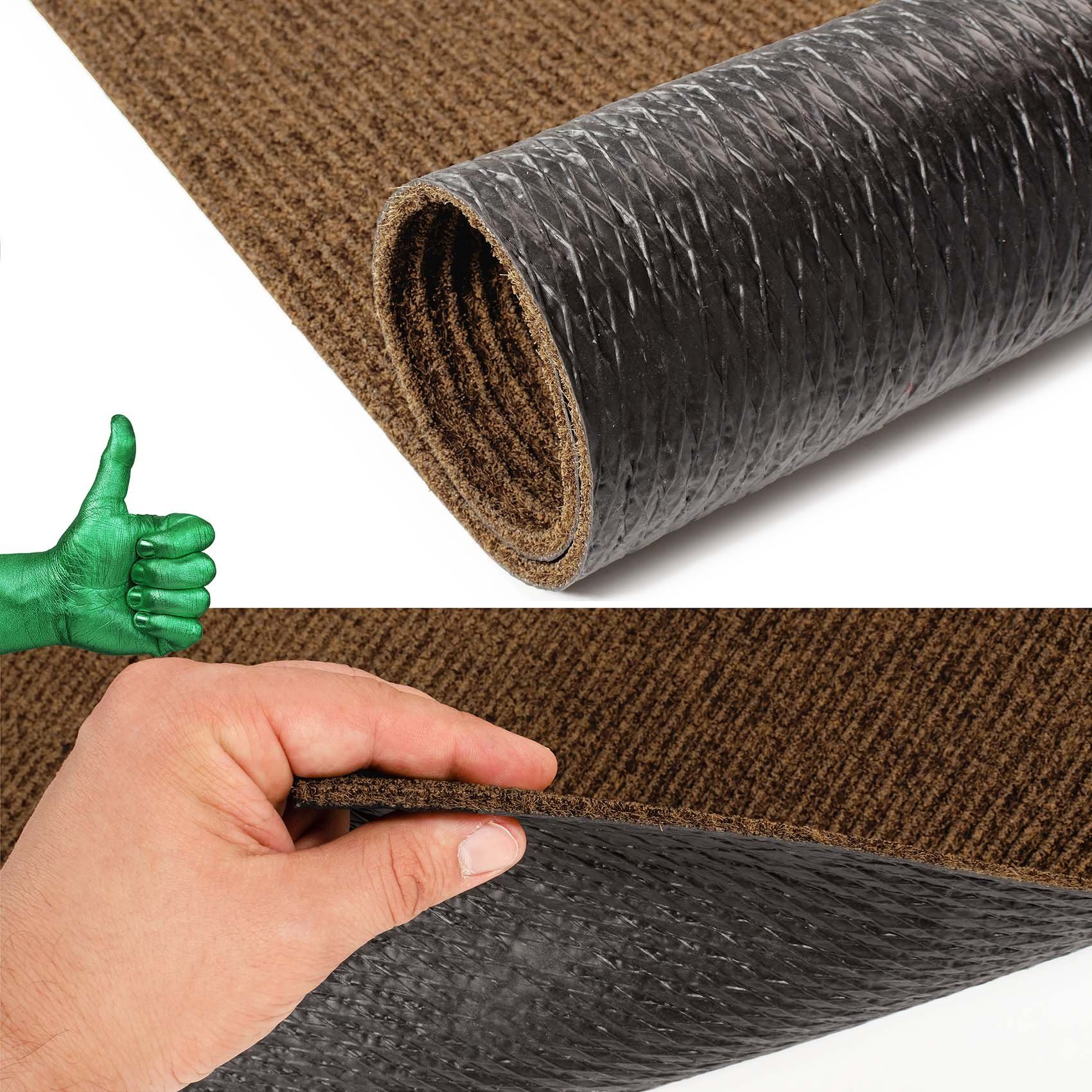 ANRO Fußmatte Türvorleger Schmutzfangmatte STRIBET, eckig, Höhe: 3 mm, Clean-Line Größe 40x60cm – Bild 4 von 4