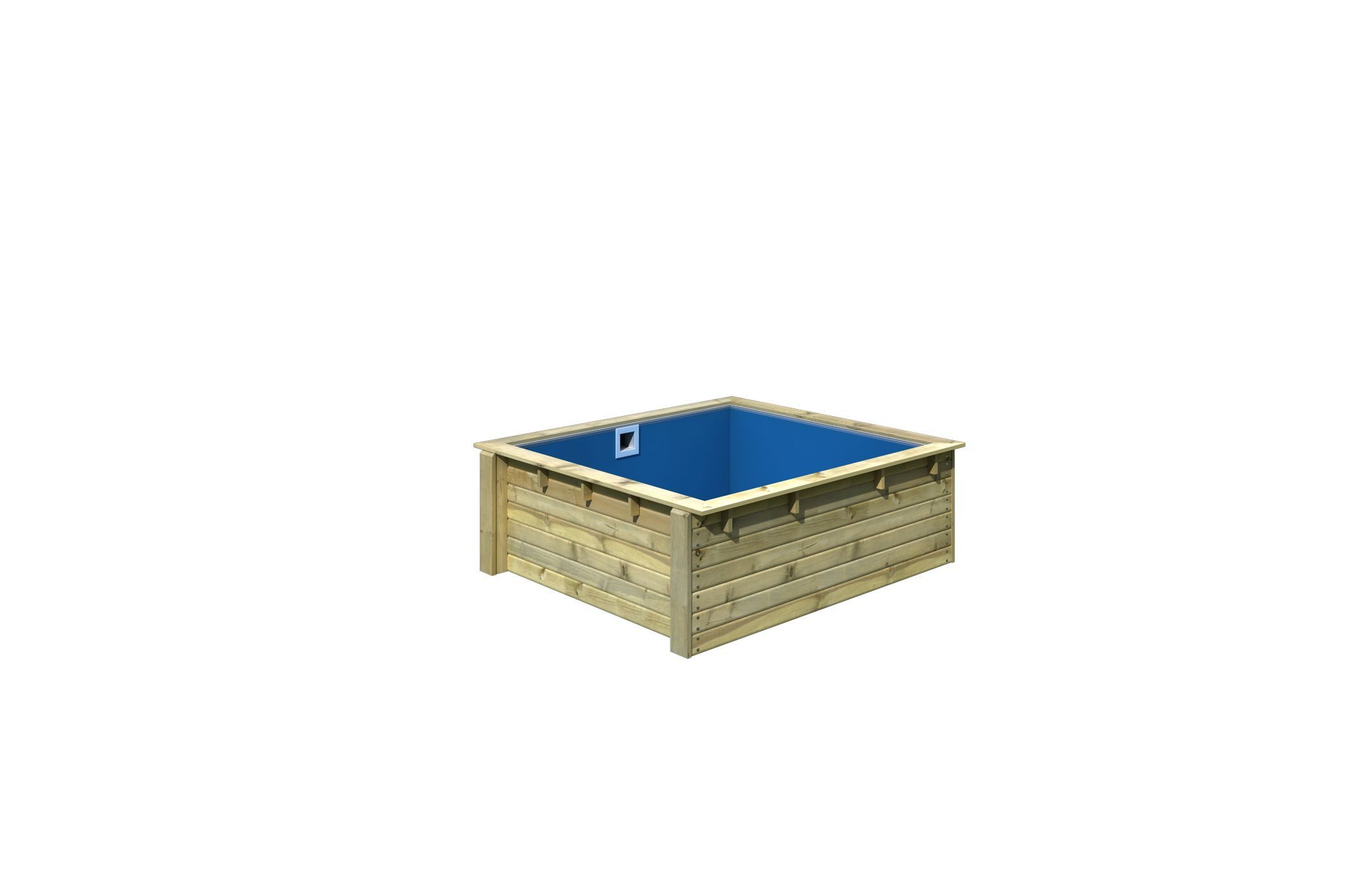 Karibu Rechteckpool Massivholzpool kdi Schwimmbecken Gartenpool, günstig online kaufen