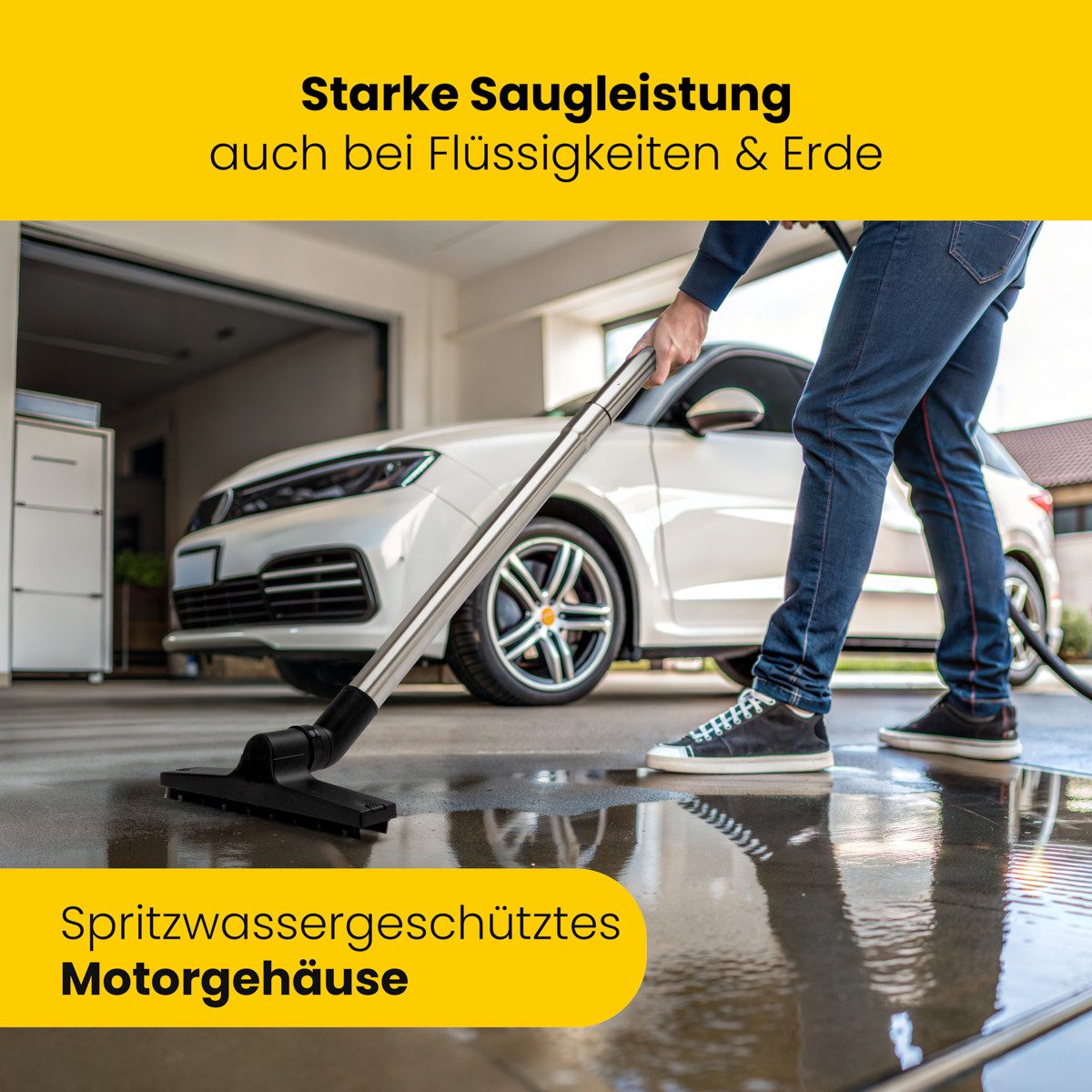 CLATRONIC Nass-Trocken-Sauger BSS 1309, Nass Trockensauger, Gebläse & Shampoofunktion