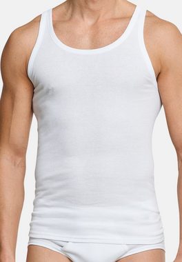Schiesser Unterhemd 4er Pack Cotton Essentials Doppelripp (Spar-Set, 4-St) Unterhemd / Tanktop - Baumwolle - Strapazierfähig