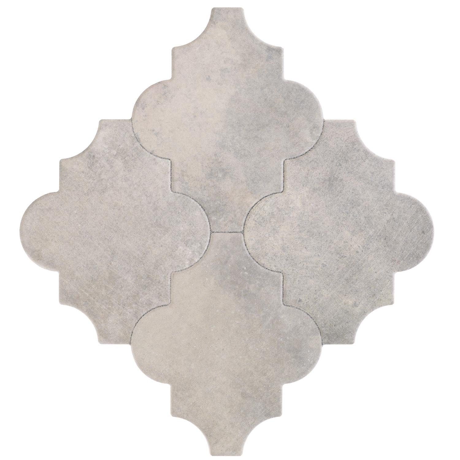 Marokkanische Casa Bodenfliese FL2037 Arabesque mit für Fliesen Betonoptik, Bunt, und 45x45, Wand, Form Risha & Boden 1m² Keramikfliesen, Moro Keramik Orientalische