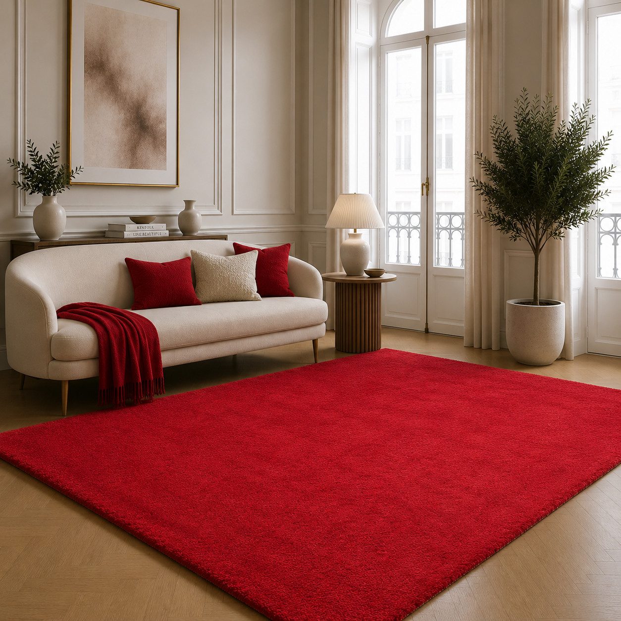 the carpet Teppich kuschelig & Super Soft, Anti-Rutsch Unterseite, rechteckig, Höhe: 16 mm, Waschbar bis 30 Grad, Felloptik, Wohnzimmer Teppich, Kundenliebling
