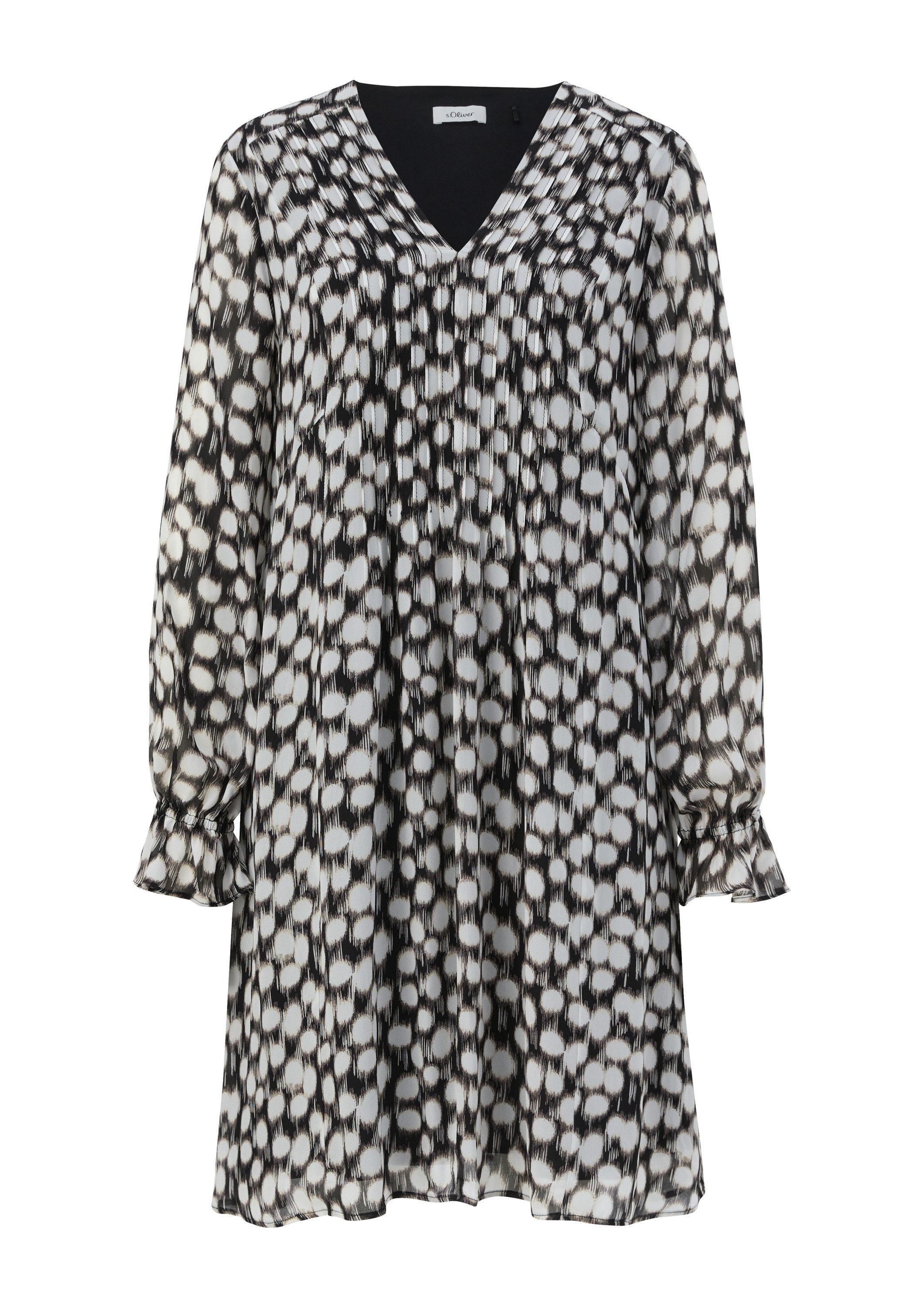 s.Oliver Minikleid Kleid Chiffonkleid mit V-Ausschnitt günstig online kaufen