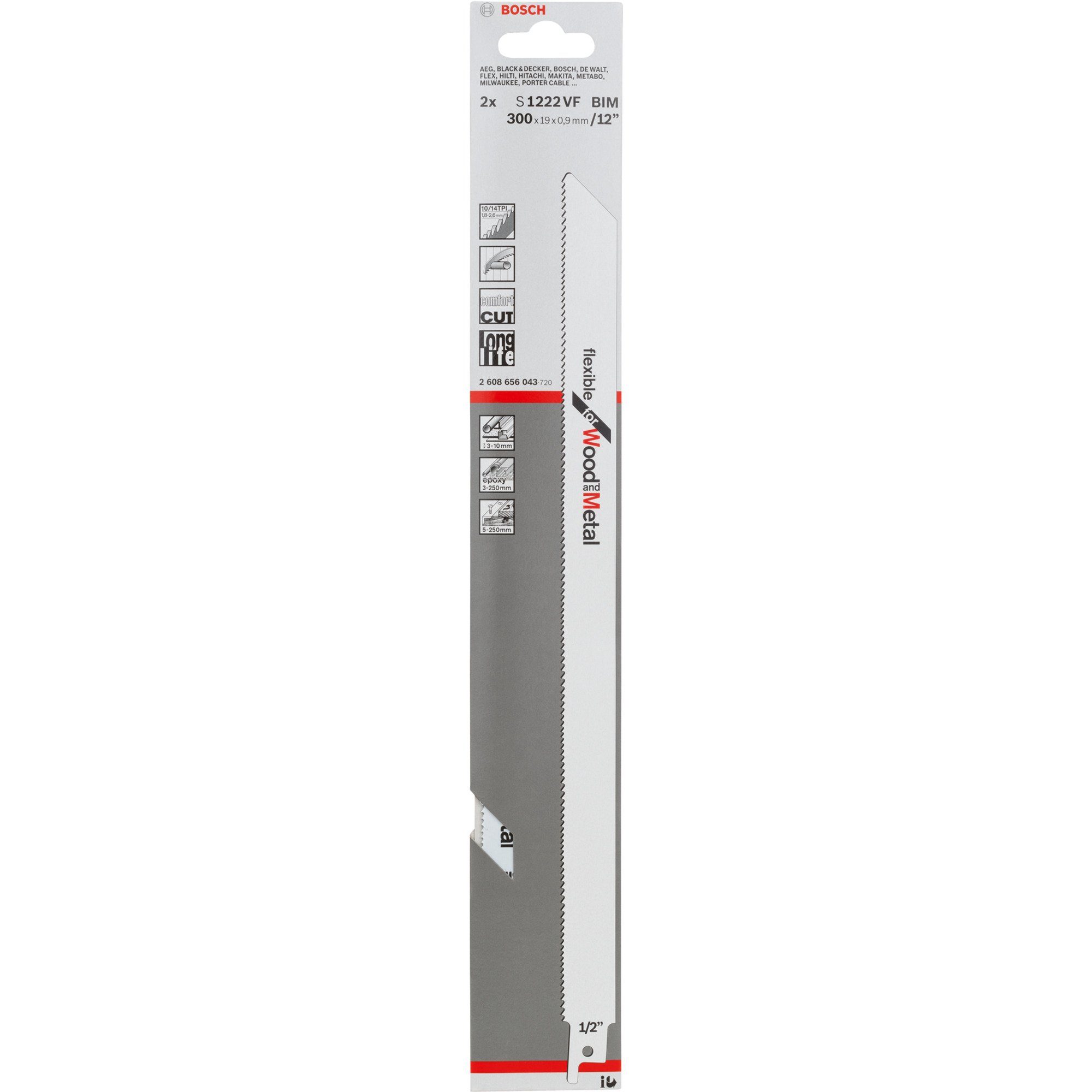 Bosch Professional Sägeblatt Bosch Professional Säbelsägeblatt S 1222 VF