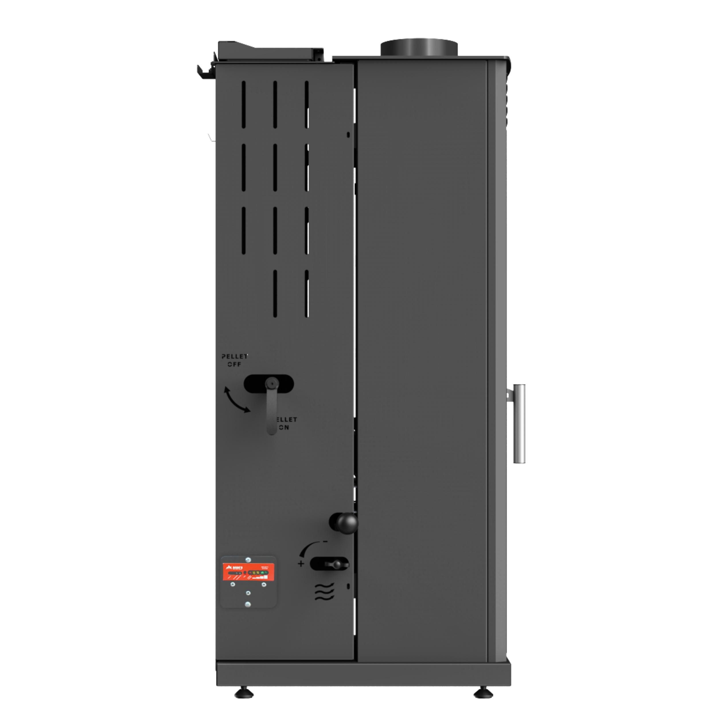 Baba's Kaminofen Eco Mini Hybridofen Pellets und Holz Kombiofen Pelletofen ohne Strom, 8 kW