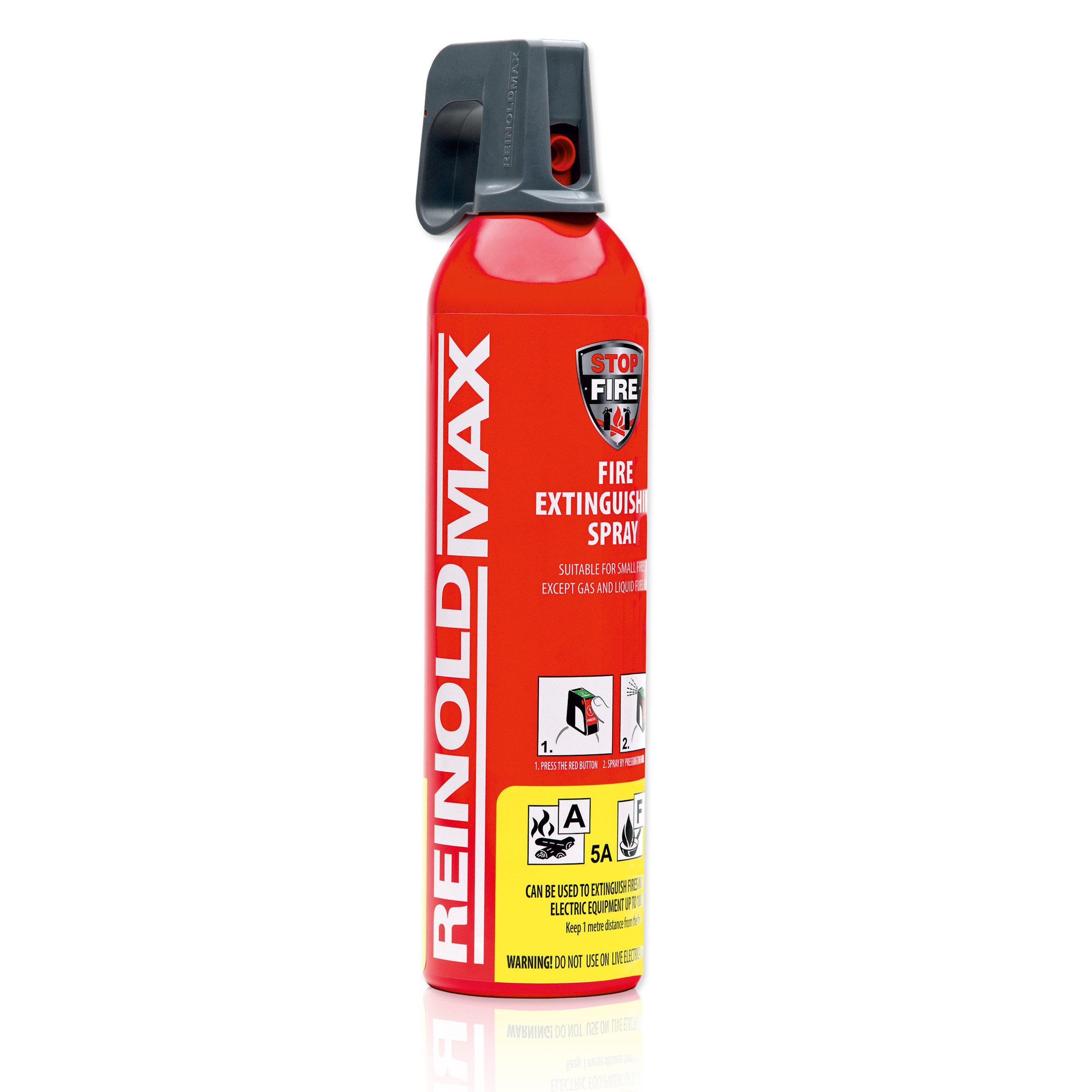 Xenotec Feuerlöschspray XENOTEC Premium Feuerlöschspray– REINOLDMAX– ohne Wandhalter, Dauerdruck, Wasser, Löschschaum AFFF 1 %, N2, (1-St) Auto, Wohnung, Wohnmobil, Garten, Grill
