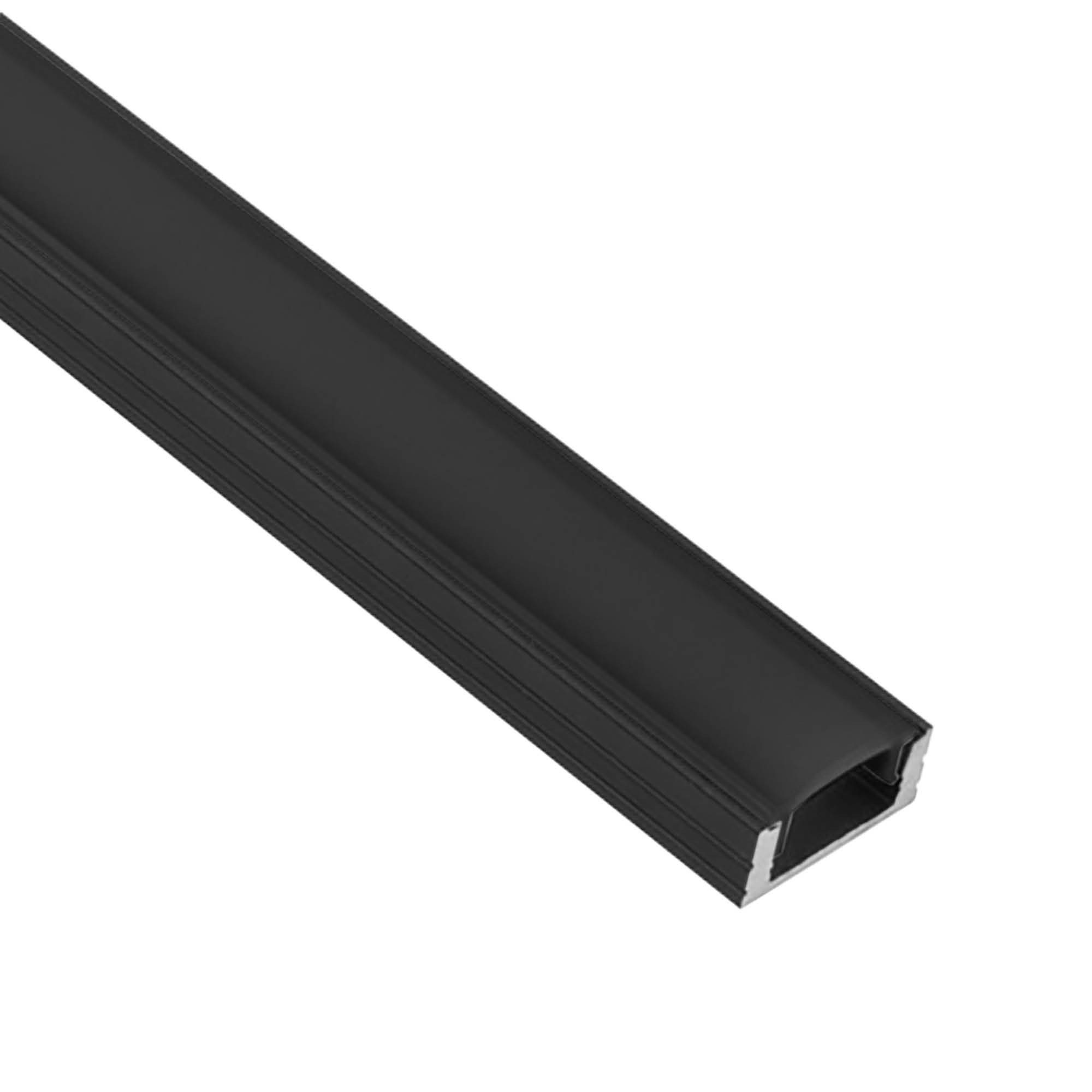 tktrading24 LED-Stripe-Profil A17 LED Aluprofil Schwarz günstig online kaufen