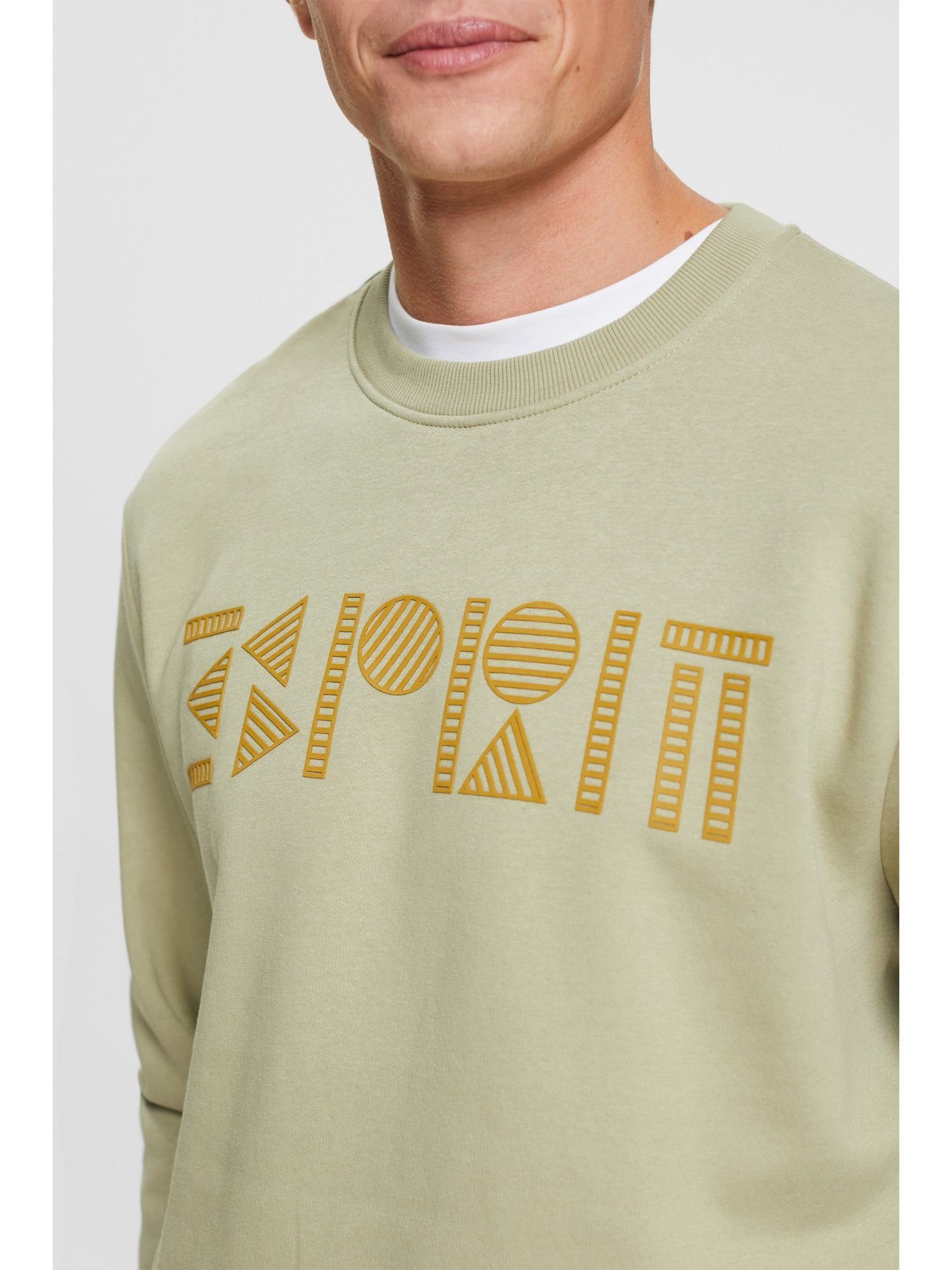 PALE Sweatshirt (1-tlg) mit Rundhals-Sweatshirt Logoprint KHAKI Esprit