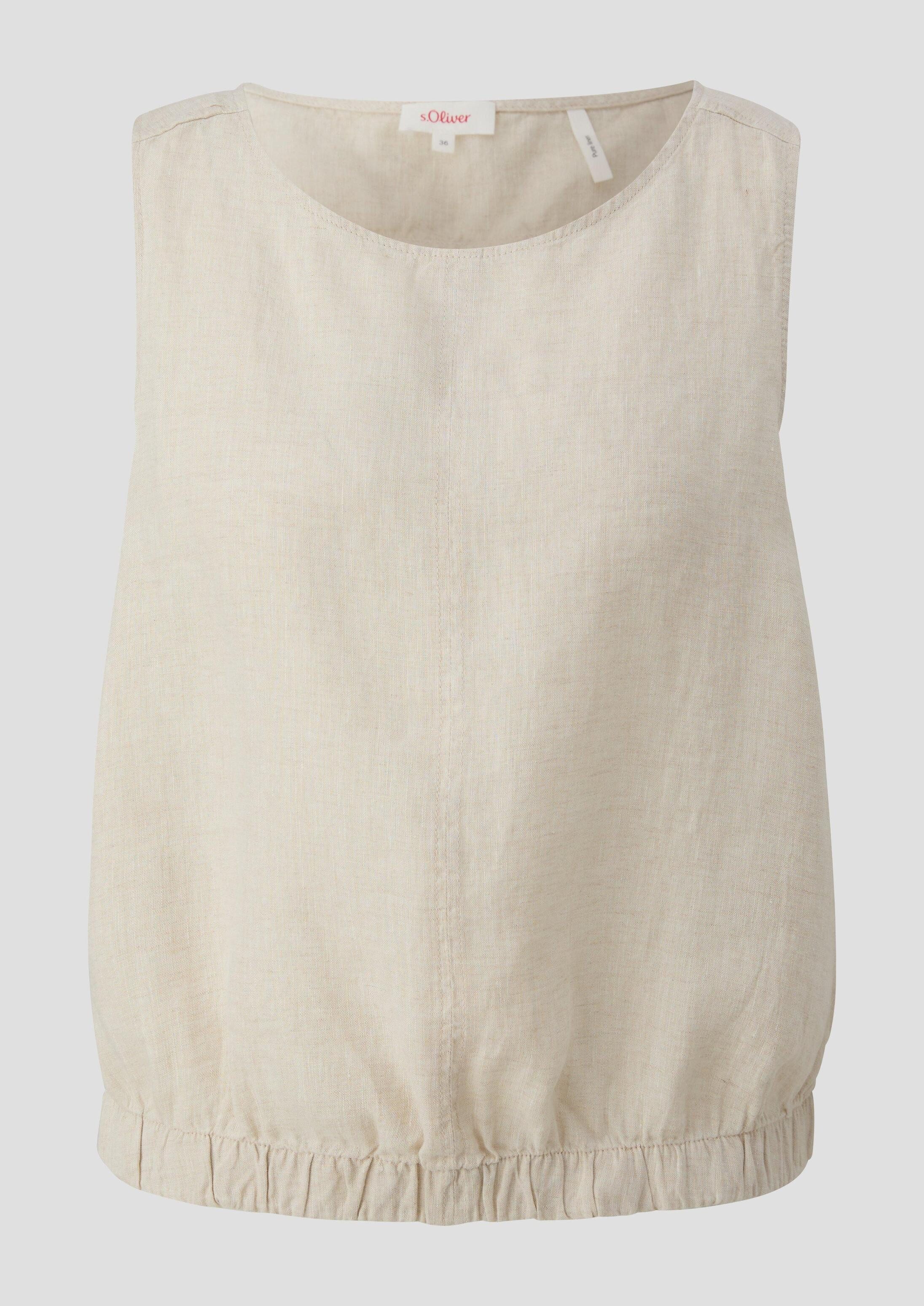 s.Oliver Muscleshirt Bluse Blusenshirt mit Rückenausschnitt