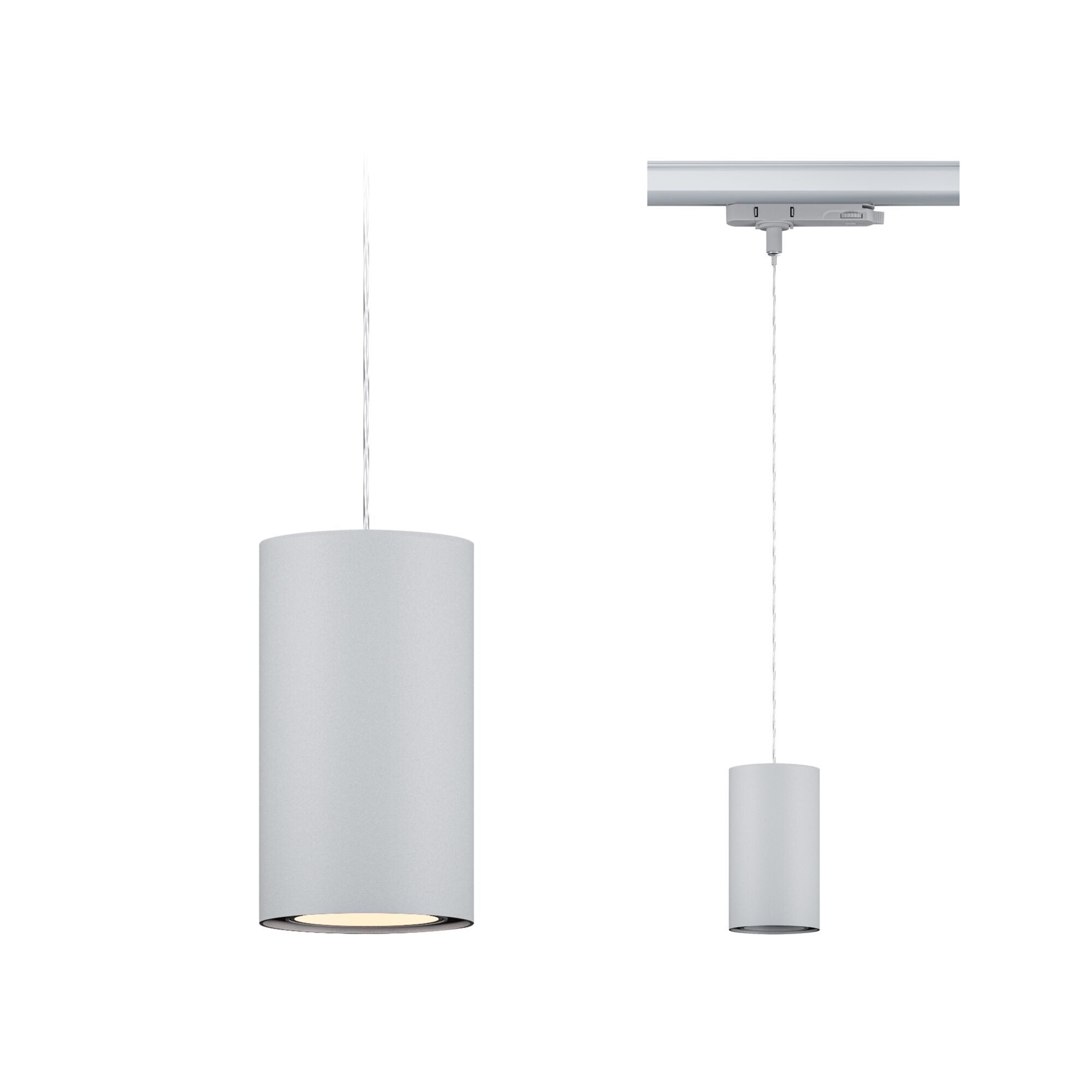 Paulmann Schienensystem-Leuchten ProRail3 Pendel Kratos 1000lm 9W 3000K 230V Silber