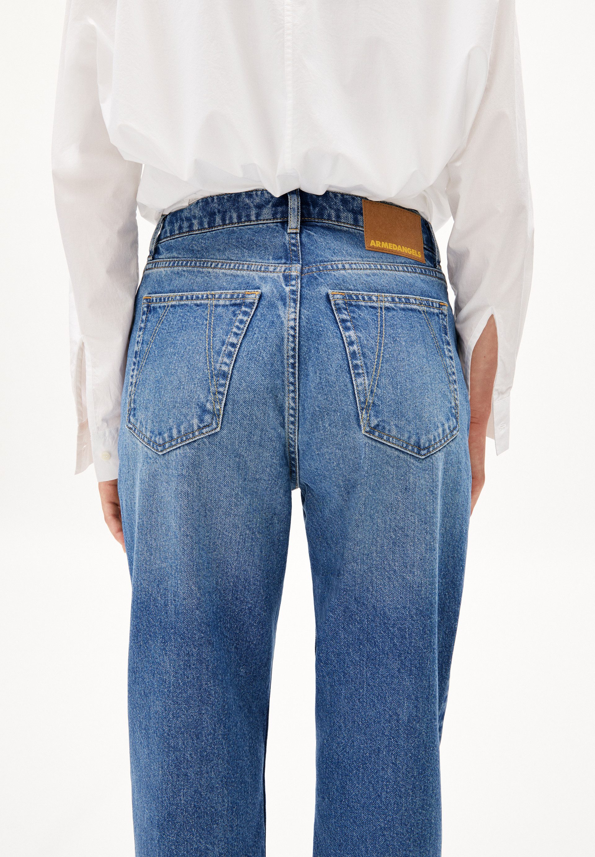 Armedangels Straight-Jeans AAIKALA (Non-Stretch, Regular Fit) High waist