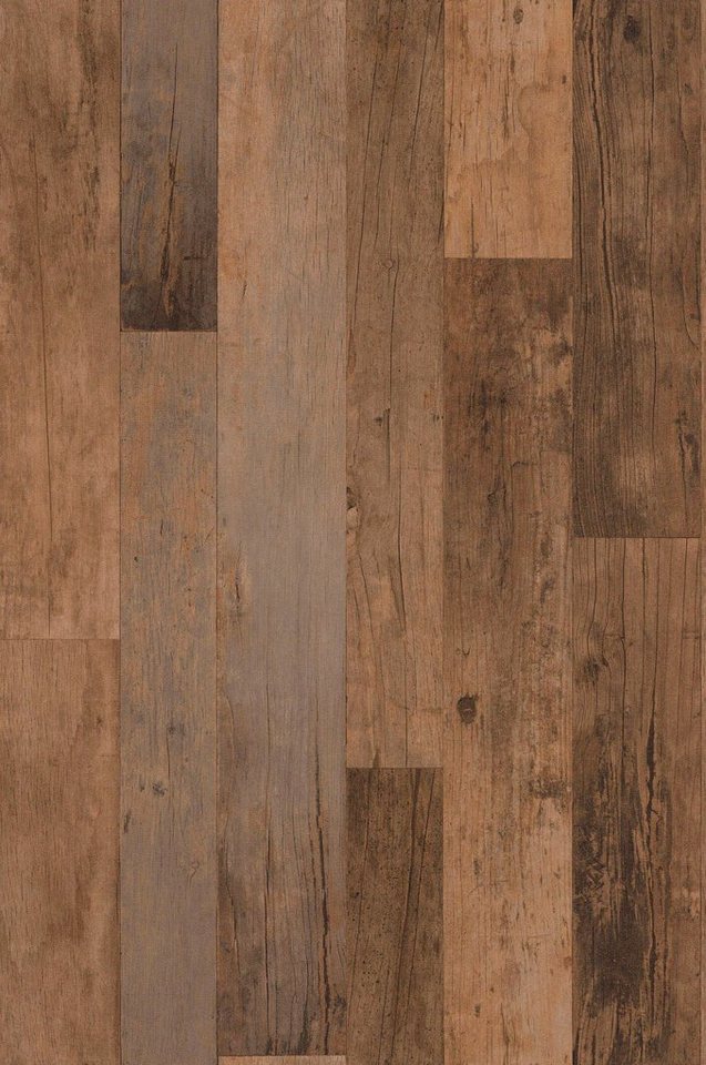 Rasch Vinyltapete »Factory III«, geprägt, gemustert, Holz, (1 St