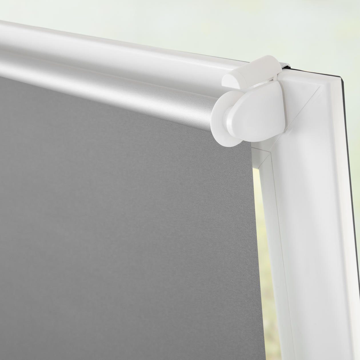 LICHTBLICK ORIGINAL Klemmträger Klemmträger Klemmfix Easy für Thermo Rollo RKV, Rollos, (2-tlg), Montage - ganz ohne Bohren. Stabil und aus Metall.