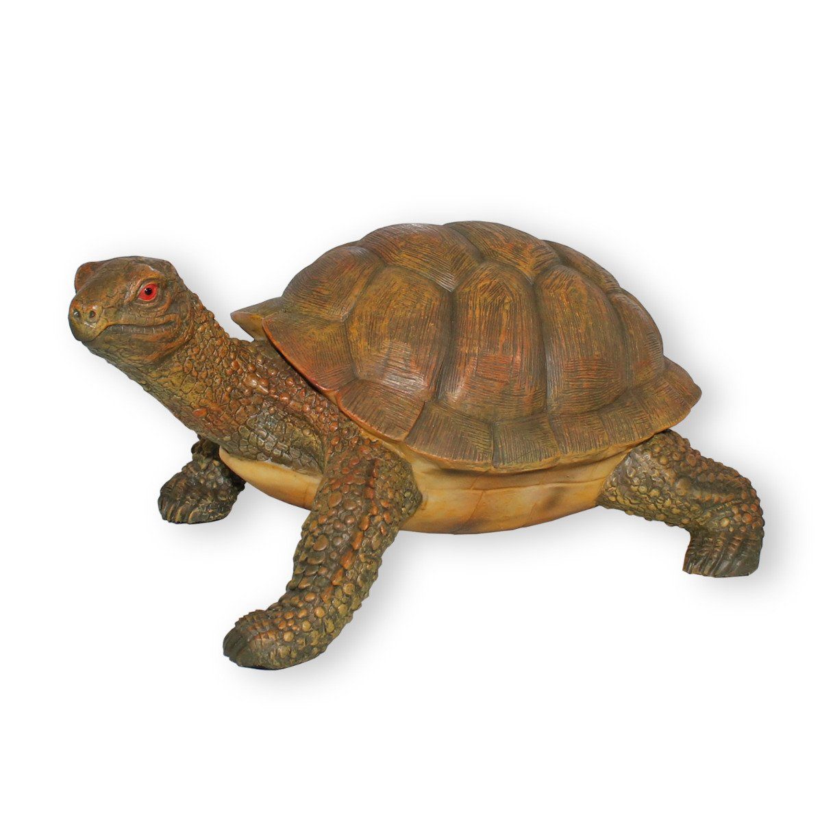 colourliving Tierfigur Schildkröte Figur Deko Schildkröte Gartendeko, Handbemalt, Wetterfest, Detailgetreu