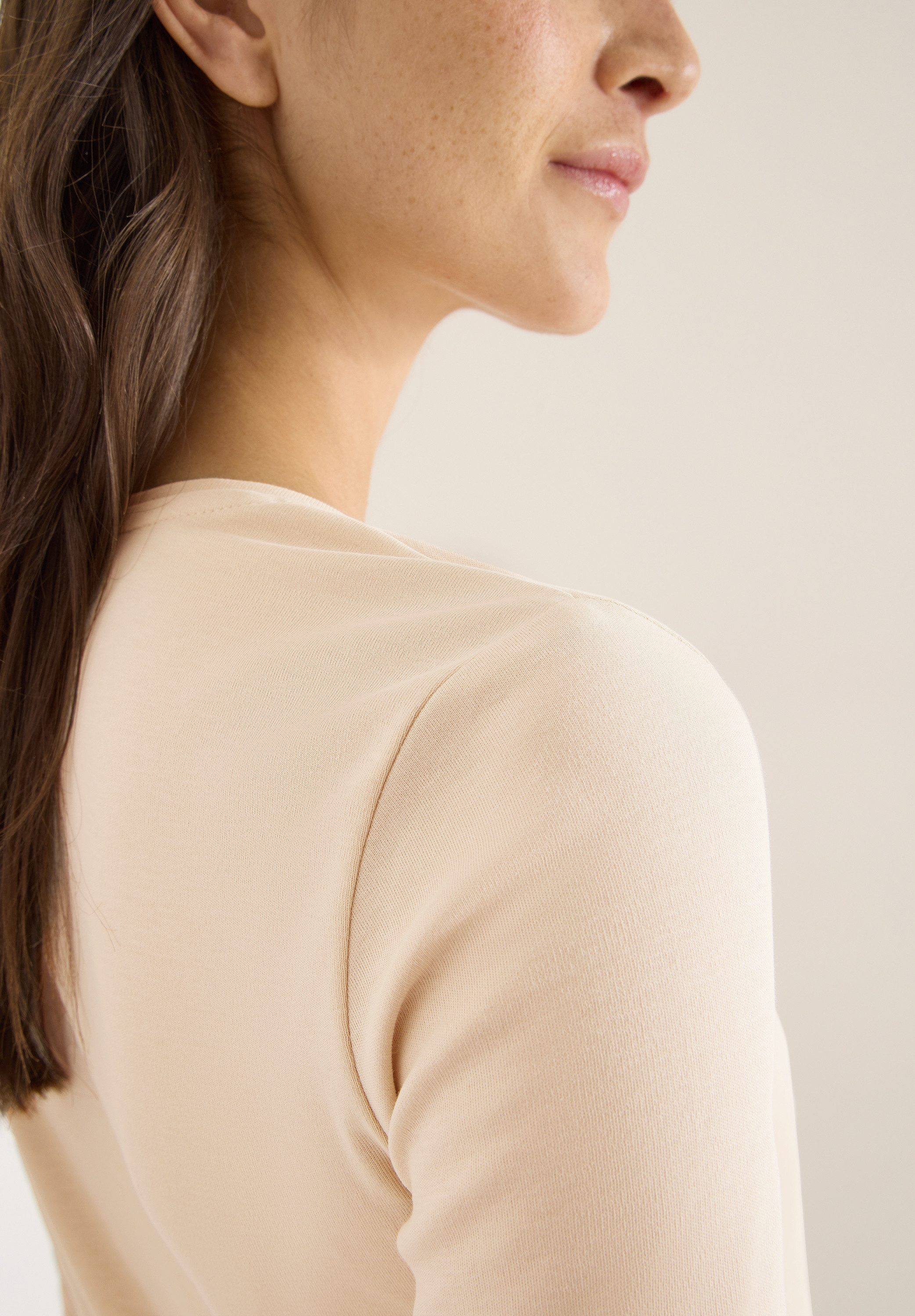 CECIL Langarmshirt Style Pia unifarben, Rundhals günstig online kaufen