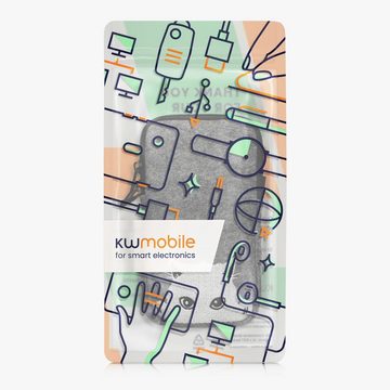 kwmobile Handyhülle Handytasche für Smartphones L - 6,5", Filz Handy Hülle - Tasche mit Kette 16,5 x 8,9 cm Innenmaße