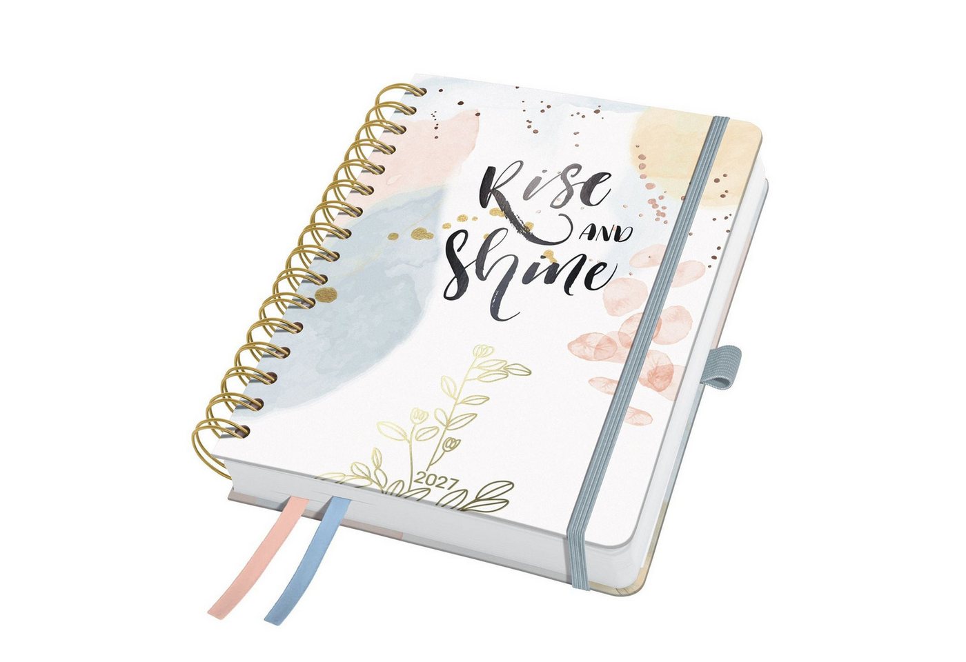 Sigel Buchkalender SIGEL 7J608 Spiral-Kalender Jolie 2027, ca. A5, Soft Glimmer, Hardcove