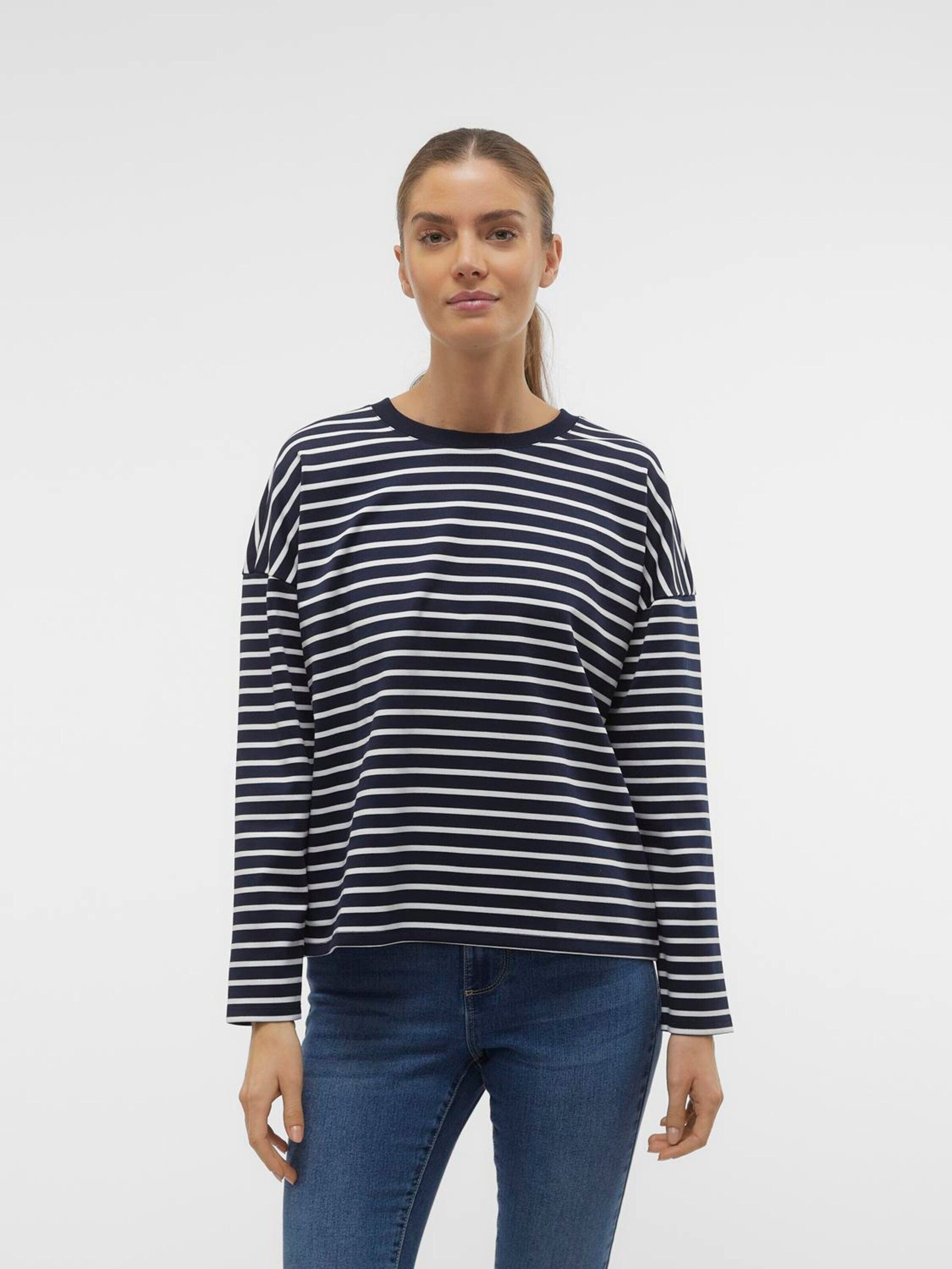 Vero Moda Langarmshirt VMAbby (1-tlg) Plain/ohne Details