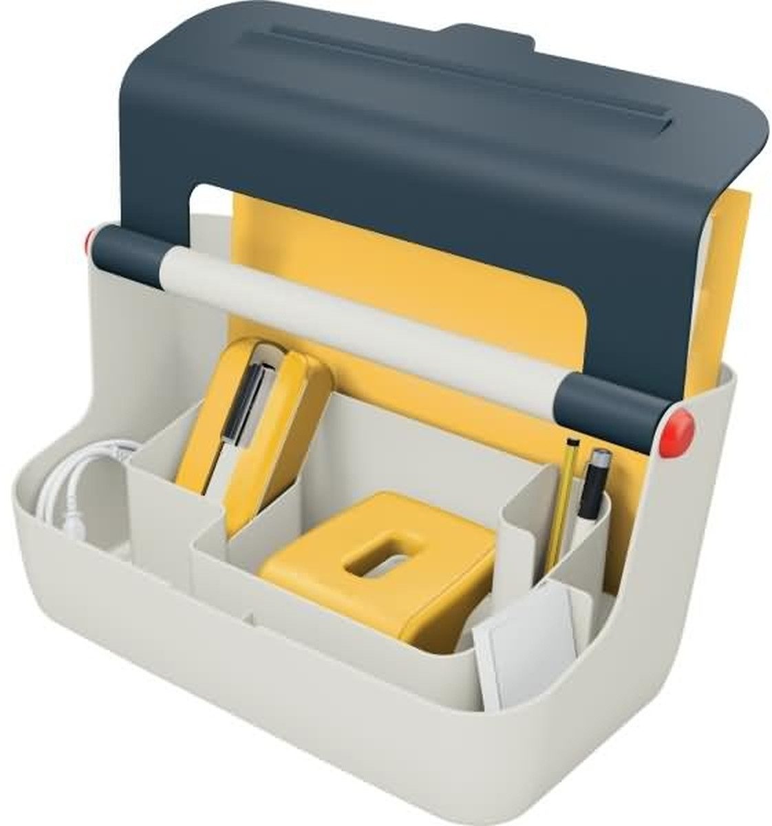 LEITZ Tischaufsatz Mobile Aufbewahrungsbox Cosy ABS-Kunststoff hellgrau/grau