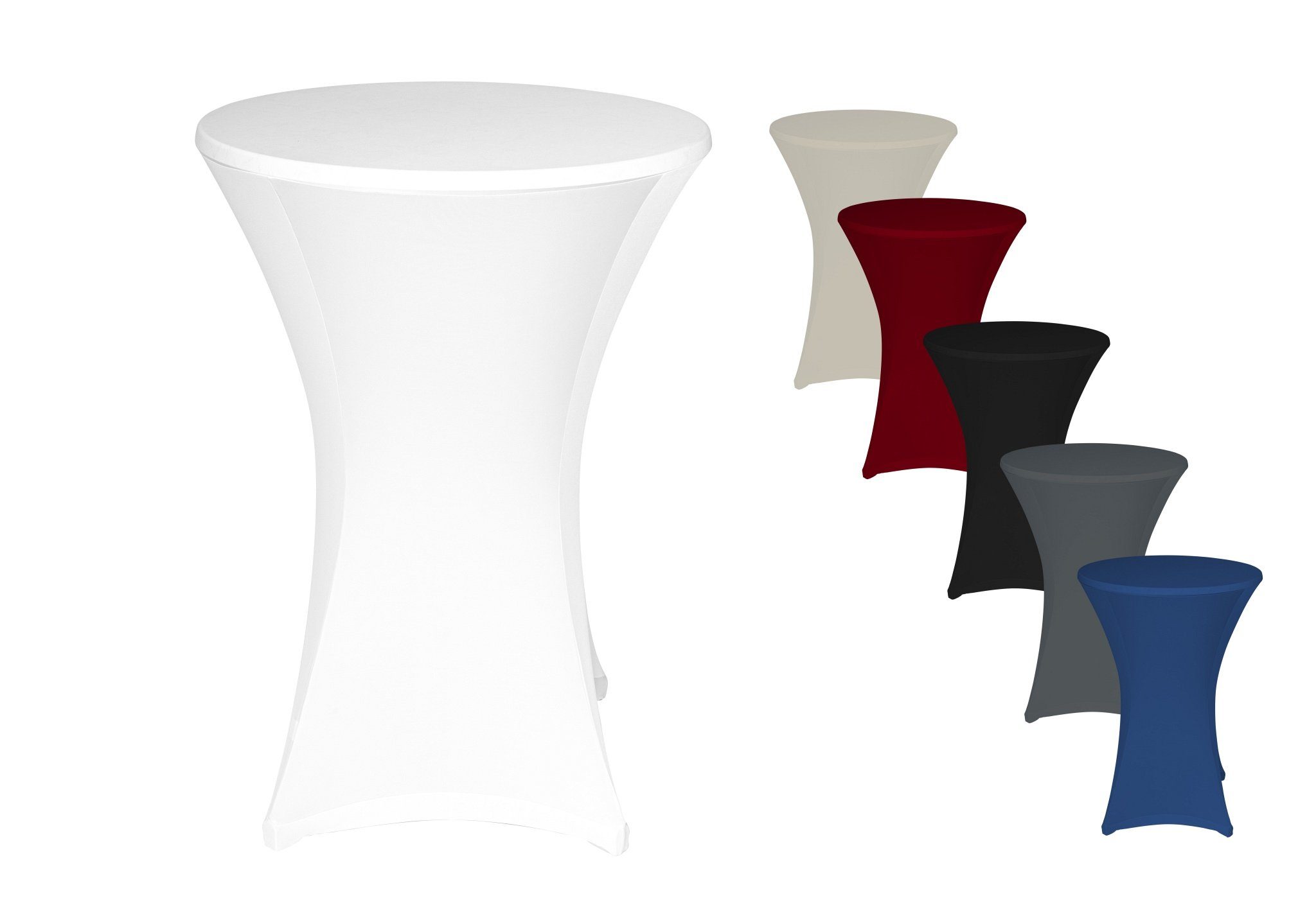 TexDeko Stehtischhusse Stretch Husse für Bistrotisch mit verstärkten Fußtas günstig online kaufen